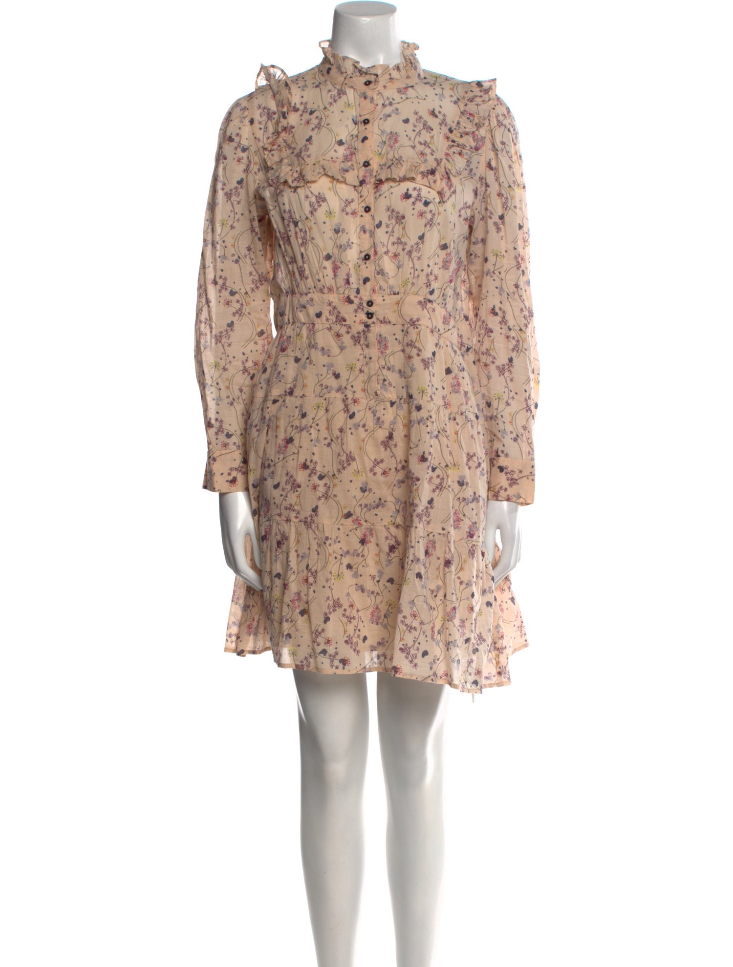 BA&SH Floral Print Mini Dress