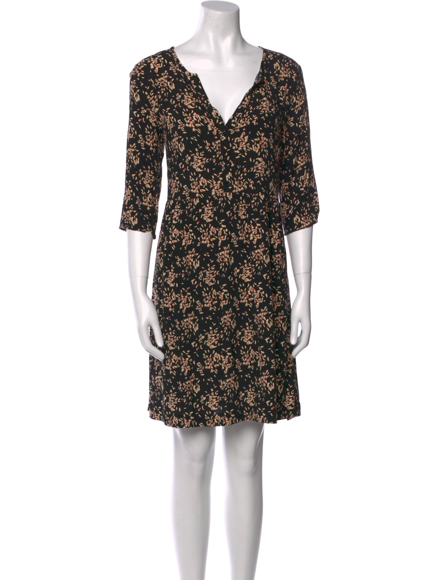 BA&SH Floral Print Mini Dress