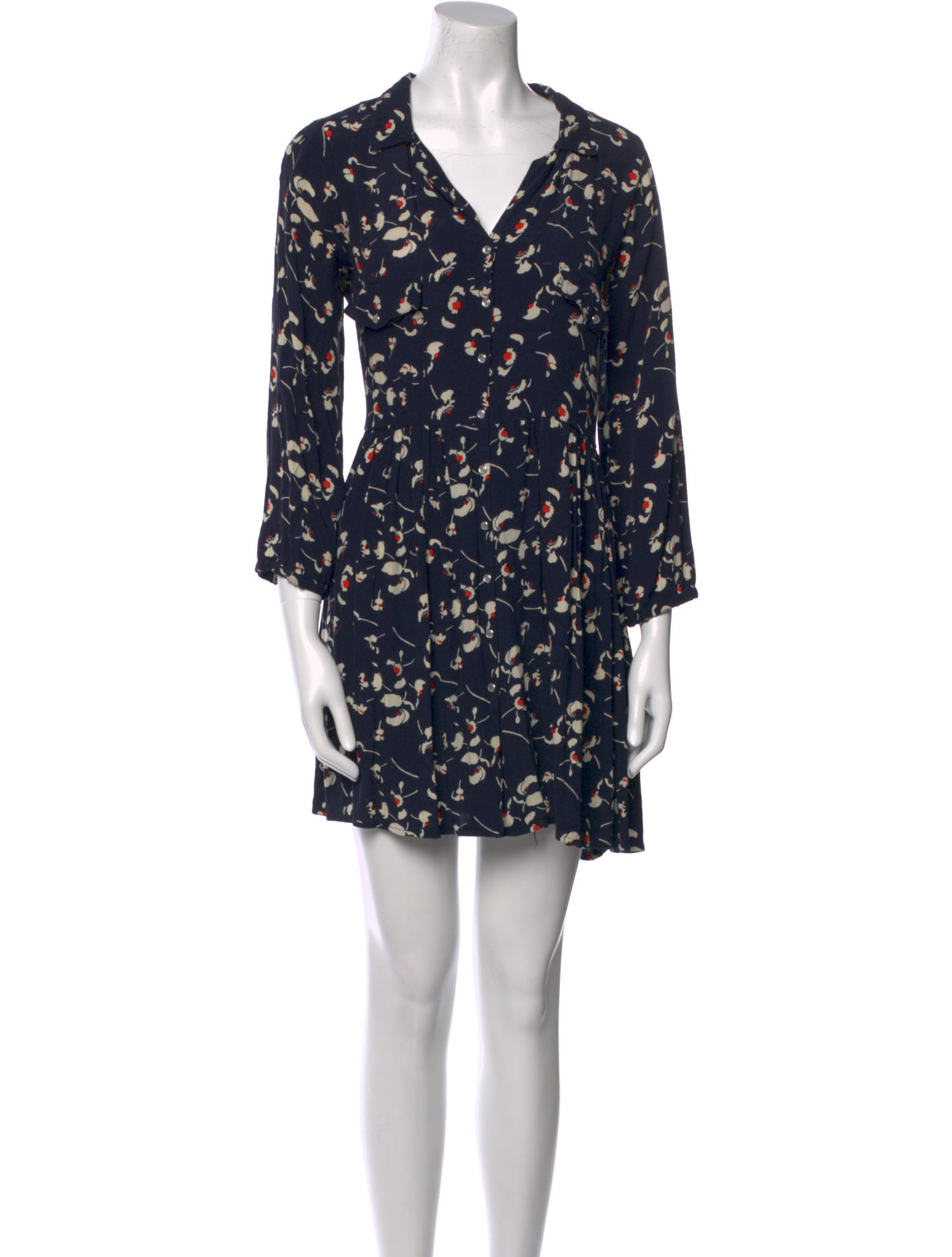 BA&SH Floral Print Mini Dress