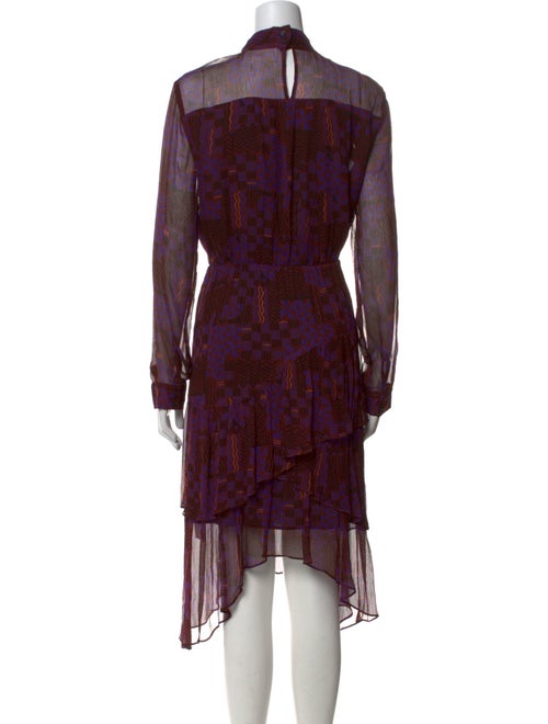 BA&SH Floral Print Midi Length Dress