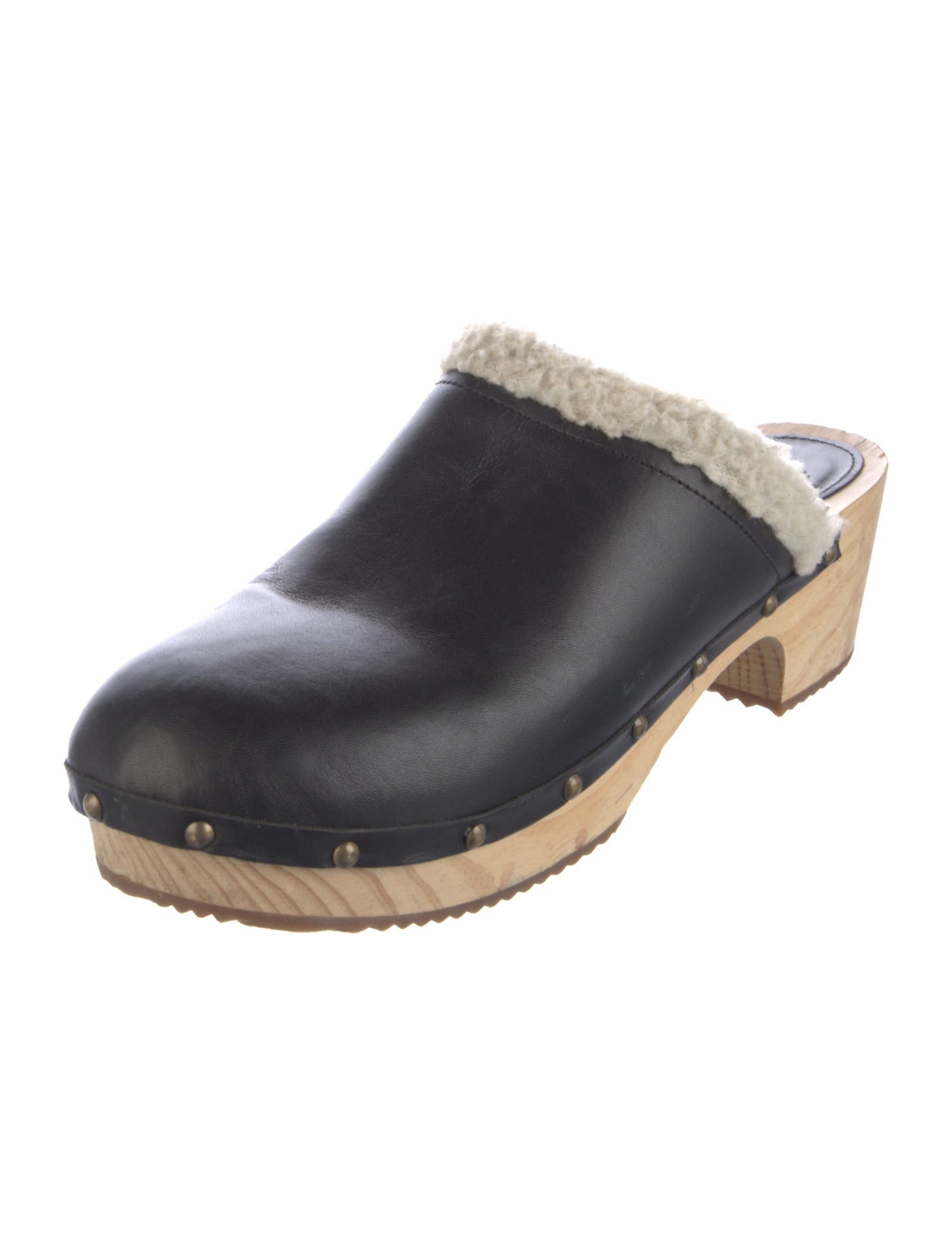 BA&SH Leather Slides