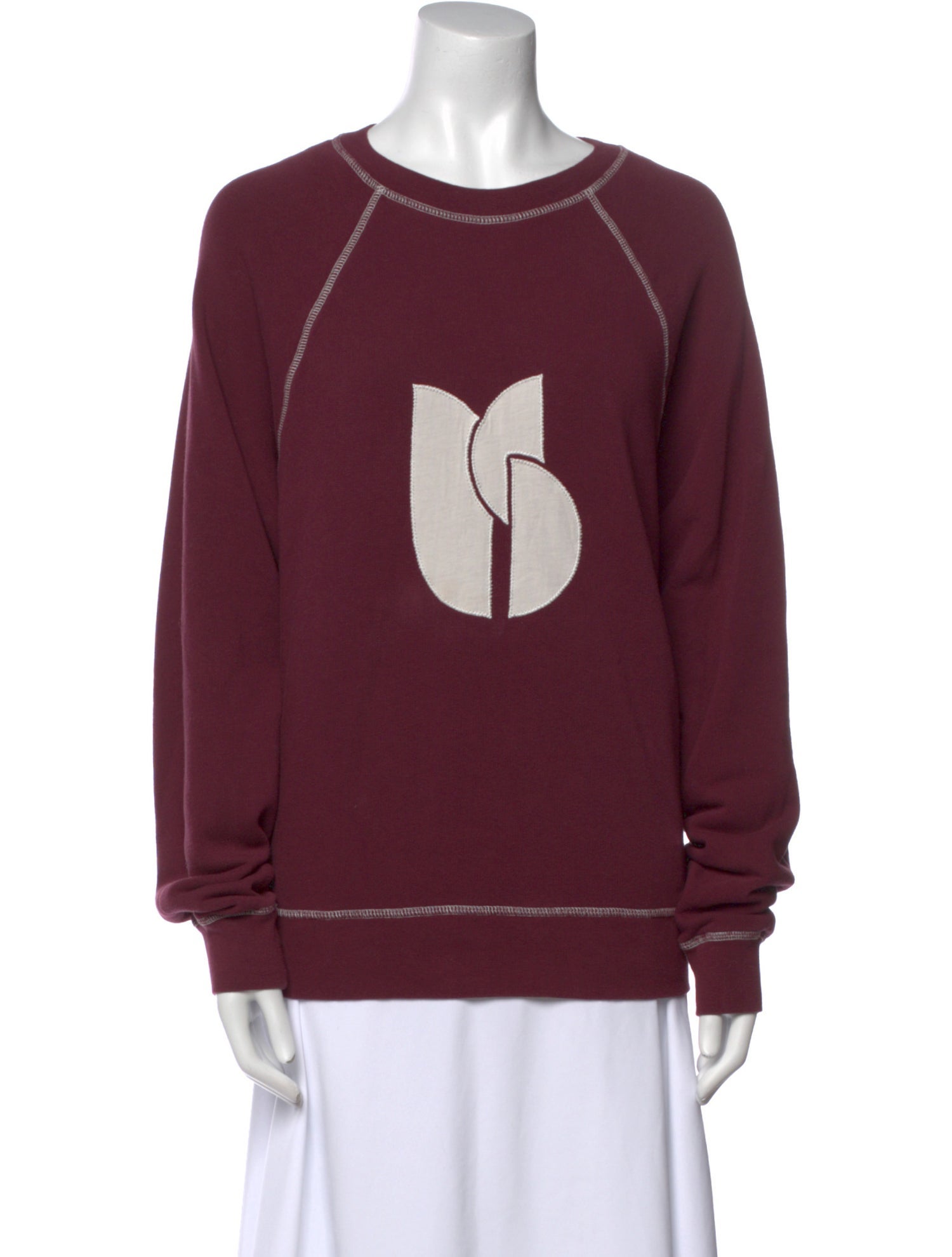 BA&SH Graphic Print Crew Neck Sweatshirt