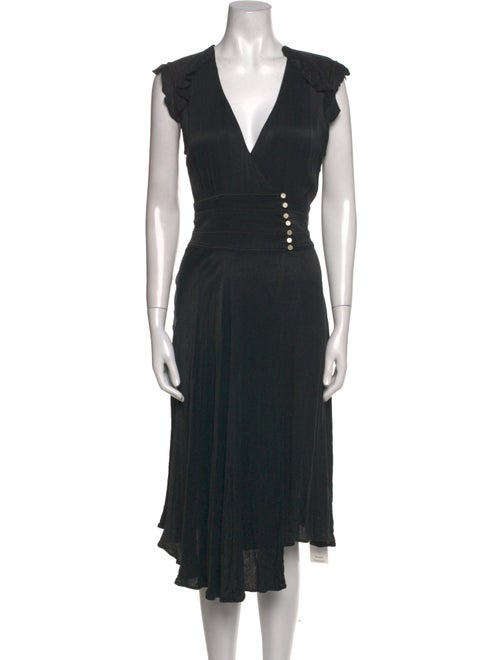 BA&SH V-Neck Midi Length Dress