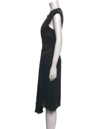 BA&SH V-Neck Midi Length Dress