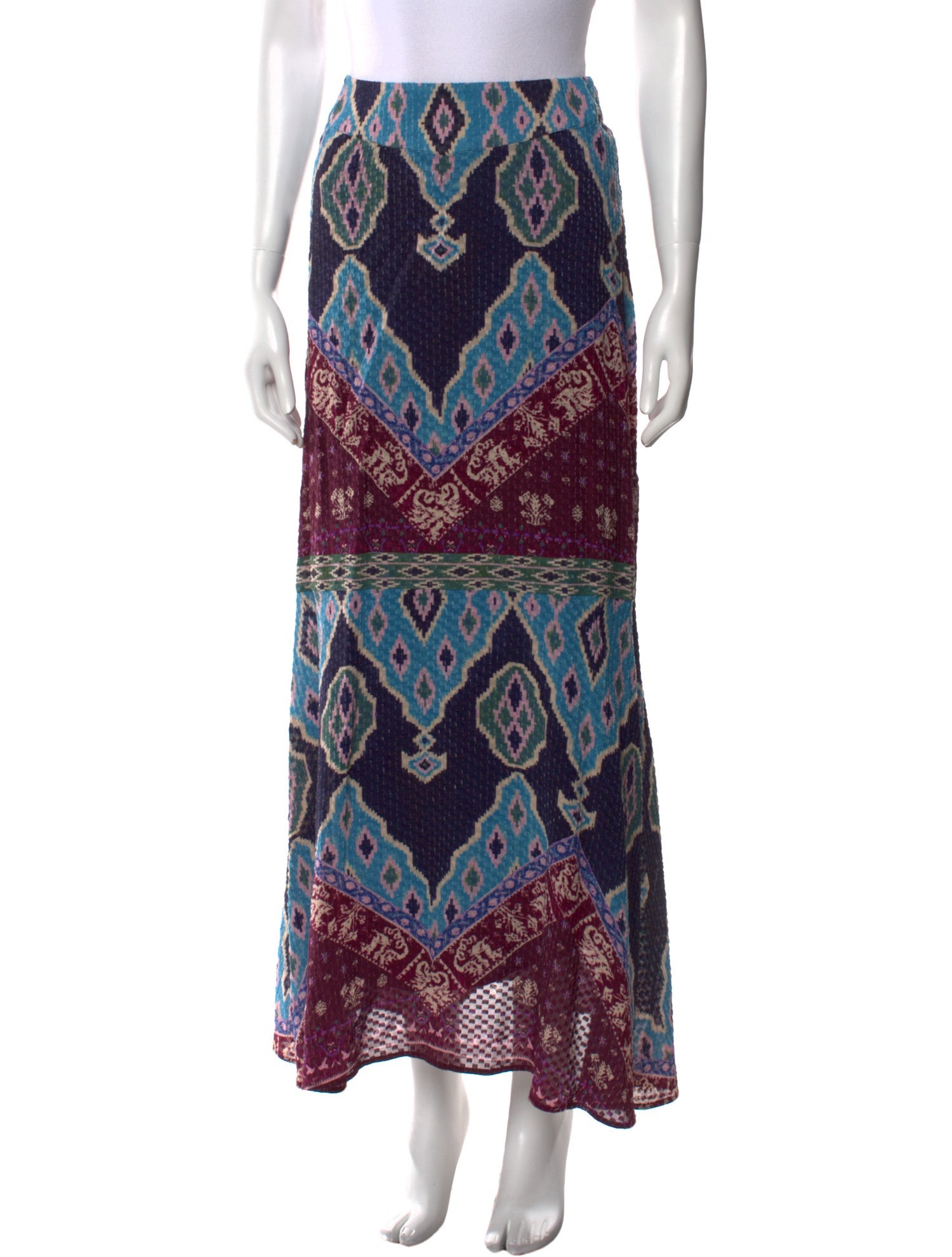 BA&SH Printed Long Skirt