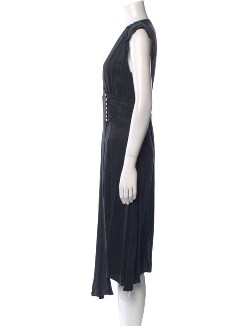 BA&SH V-Neck Midi Length Dress