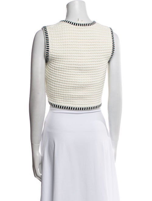 BA&SH Striped Scoop Neck Crop Top