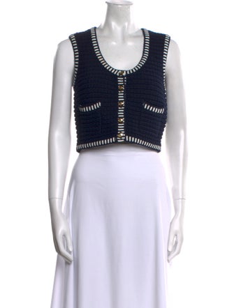 BA&SH Scoop Neck Sleeveless Crop Top