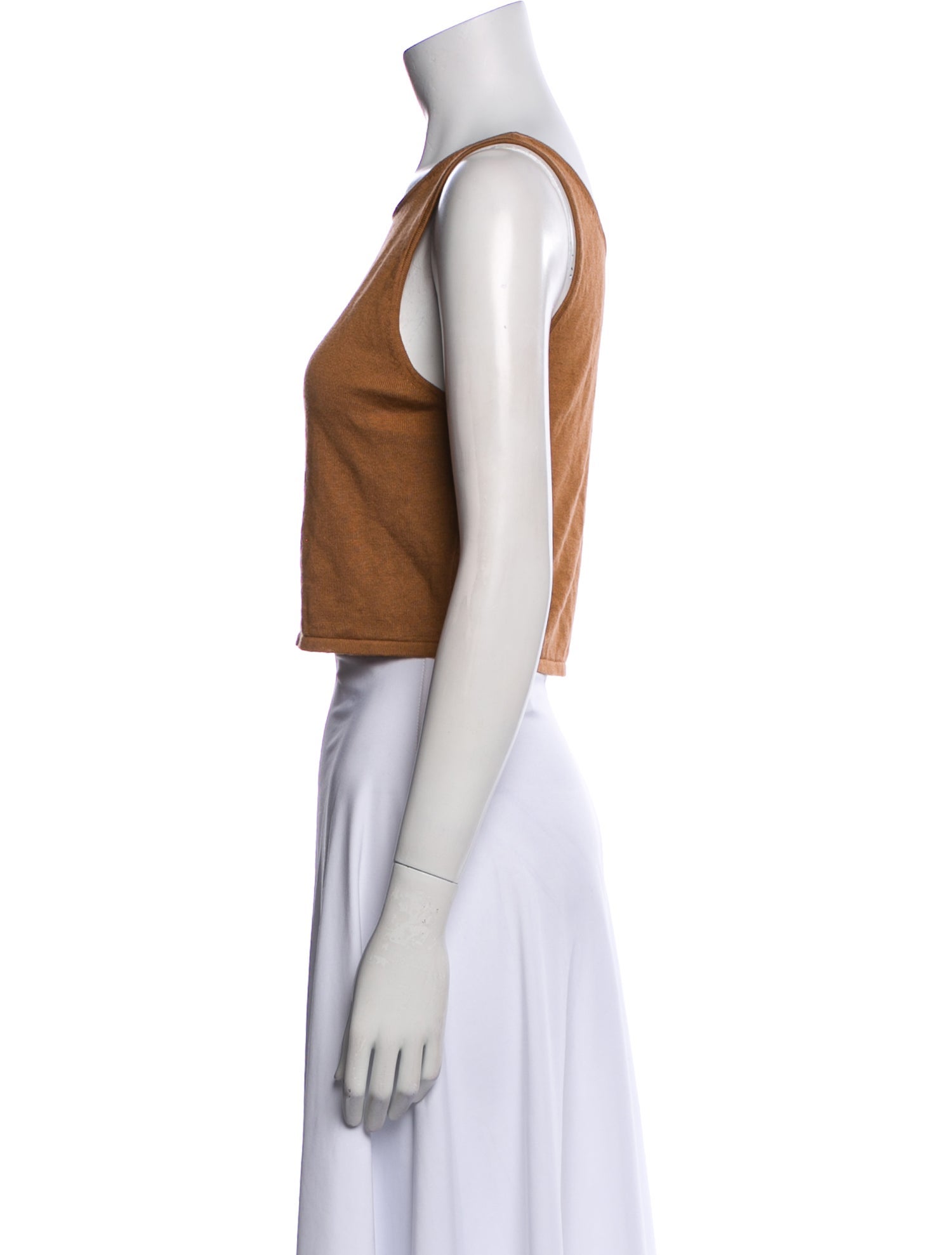 BA&SH Bateau Neckline Sleeveless Crop Top