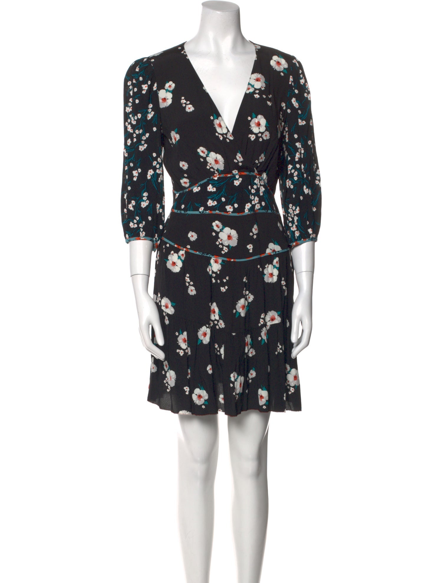 BA&SH Floral Print Mini Dress