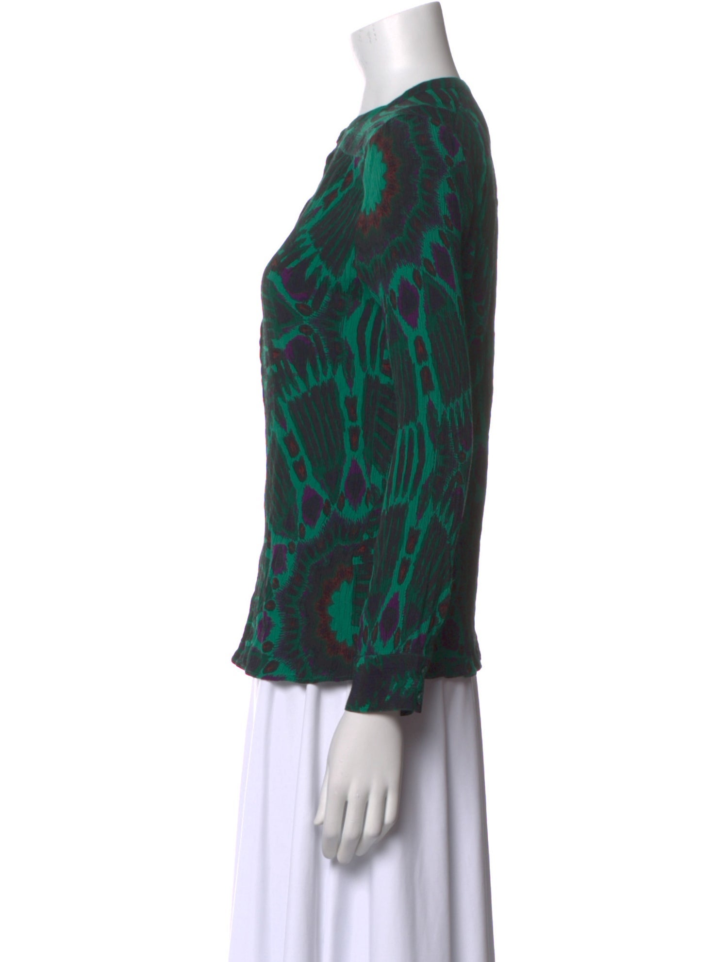 BA&SH Printed Crew Neck Blouse