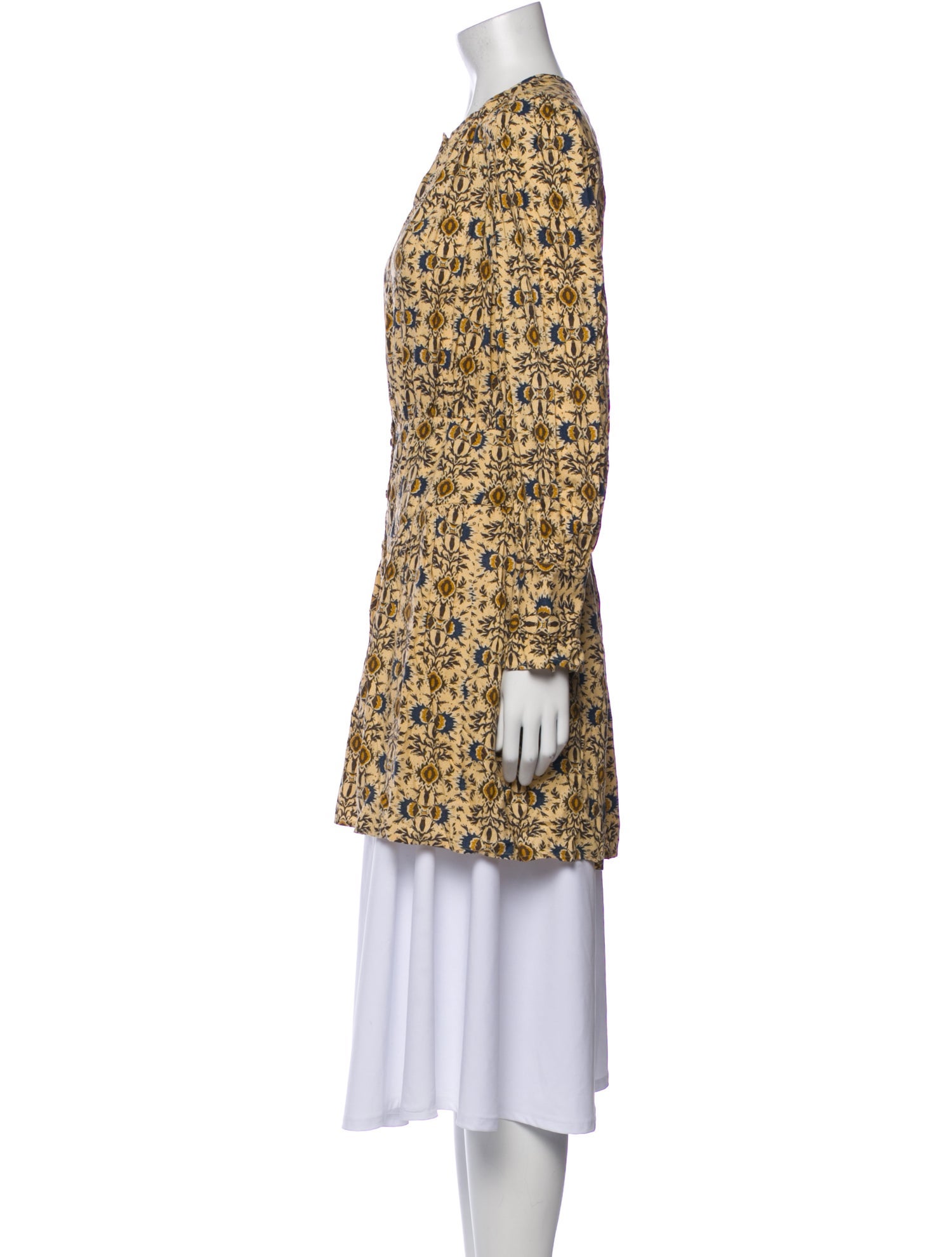 BA&SH Printed Scoop Neck Tunic w/ Tags