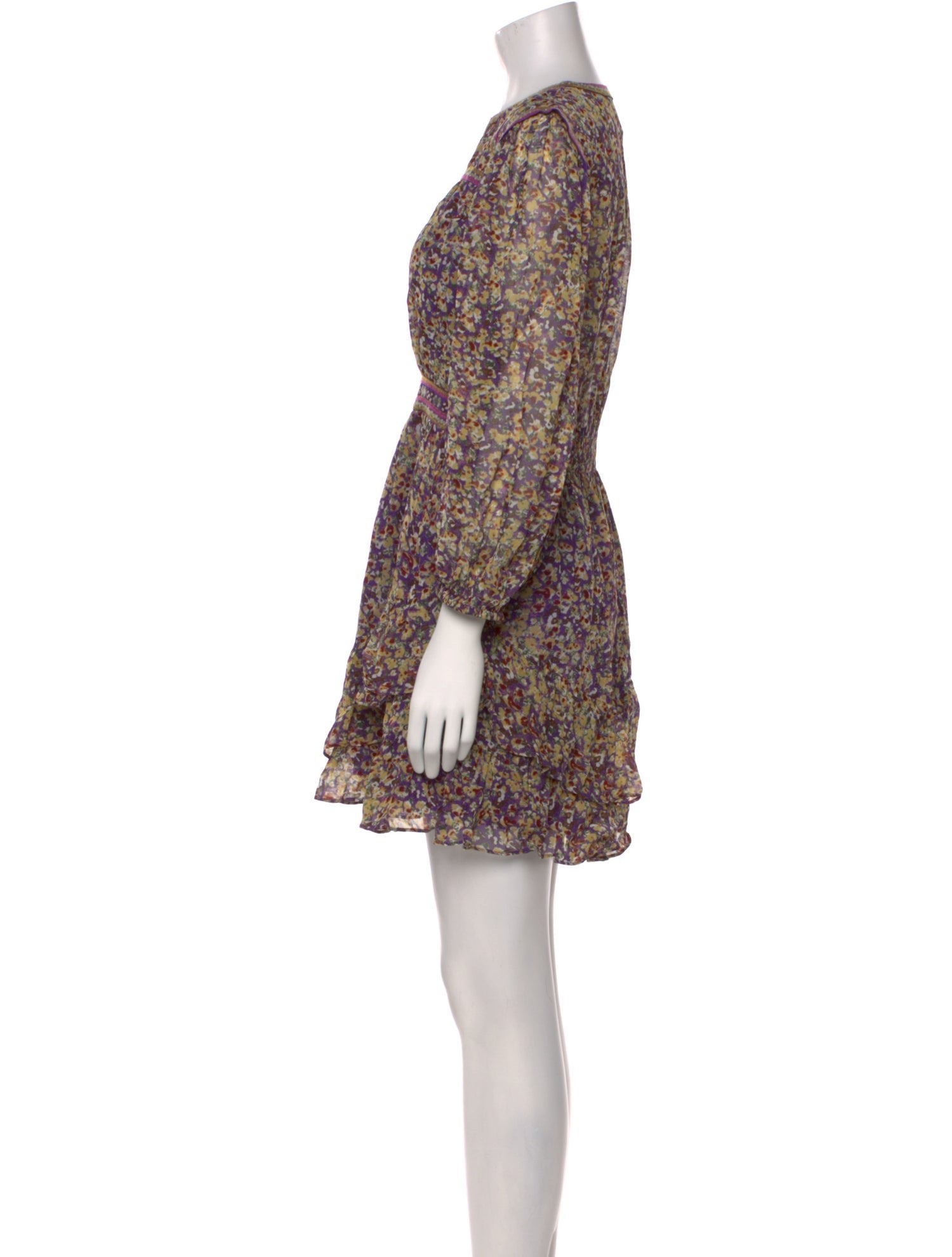 BA&SH Floral Print Mini Dress
