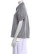 BA&SH Short Sleeve Button-Up Top