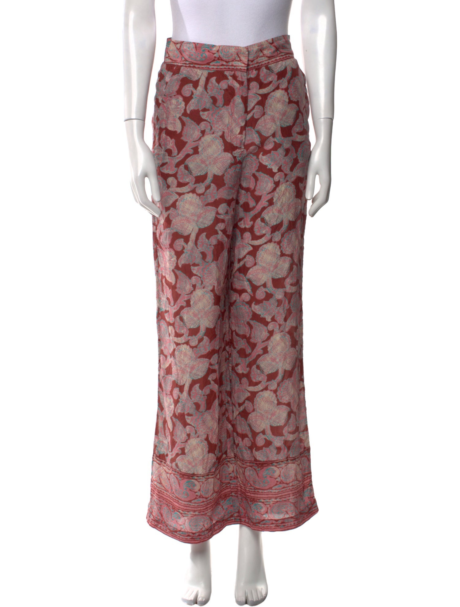 BA&SH Silk Straight Leg Pants