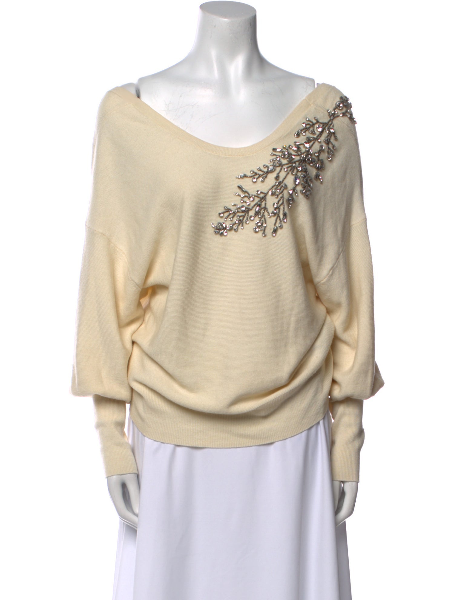 BA&SH Graphic Print Scoop Neck Sweater