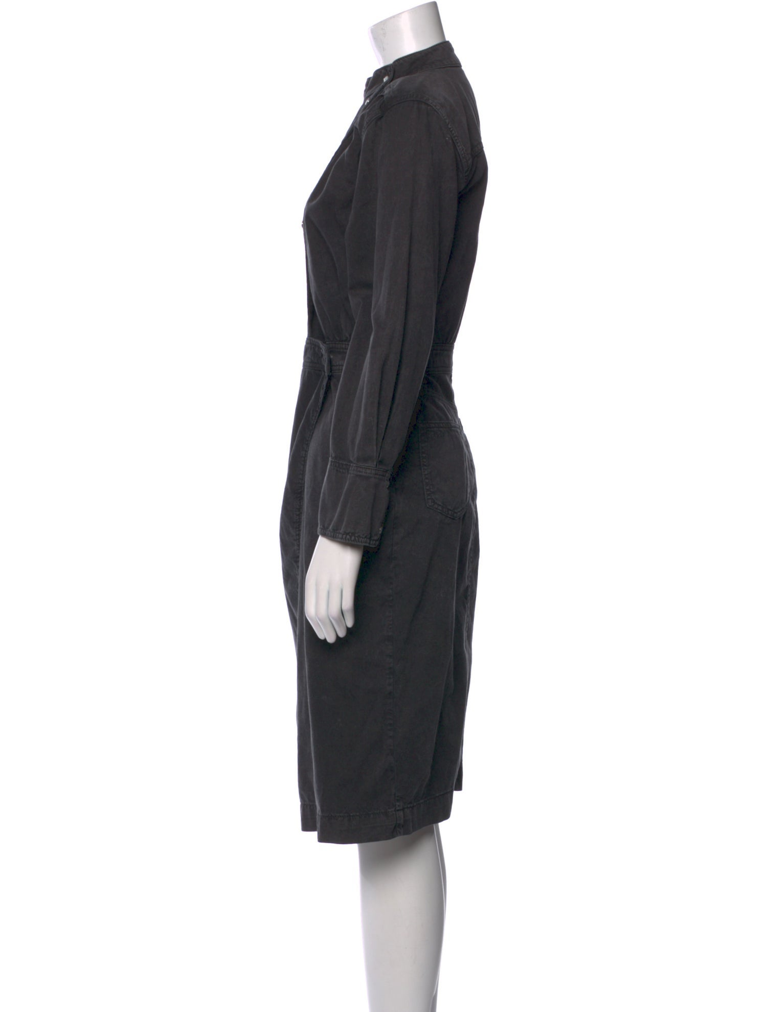 BA&SH Mock Neck Knee-Length Dress