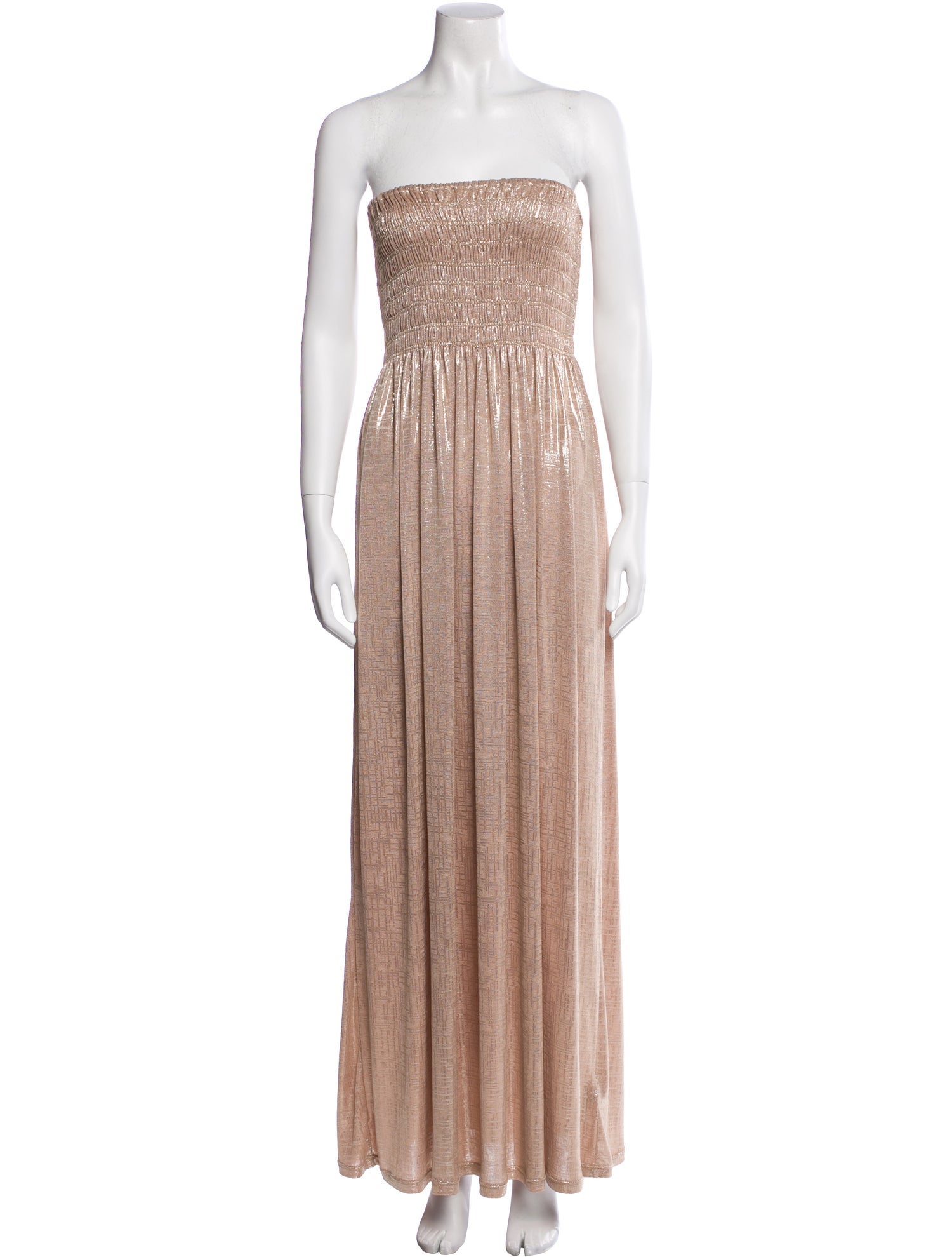 BA&SH Strapless Midi Length Dress