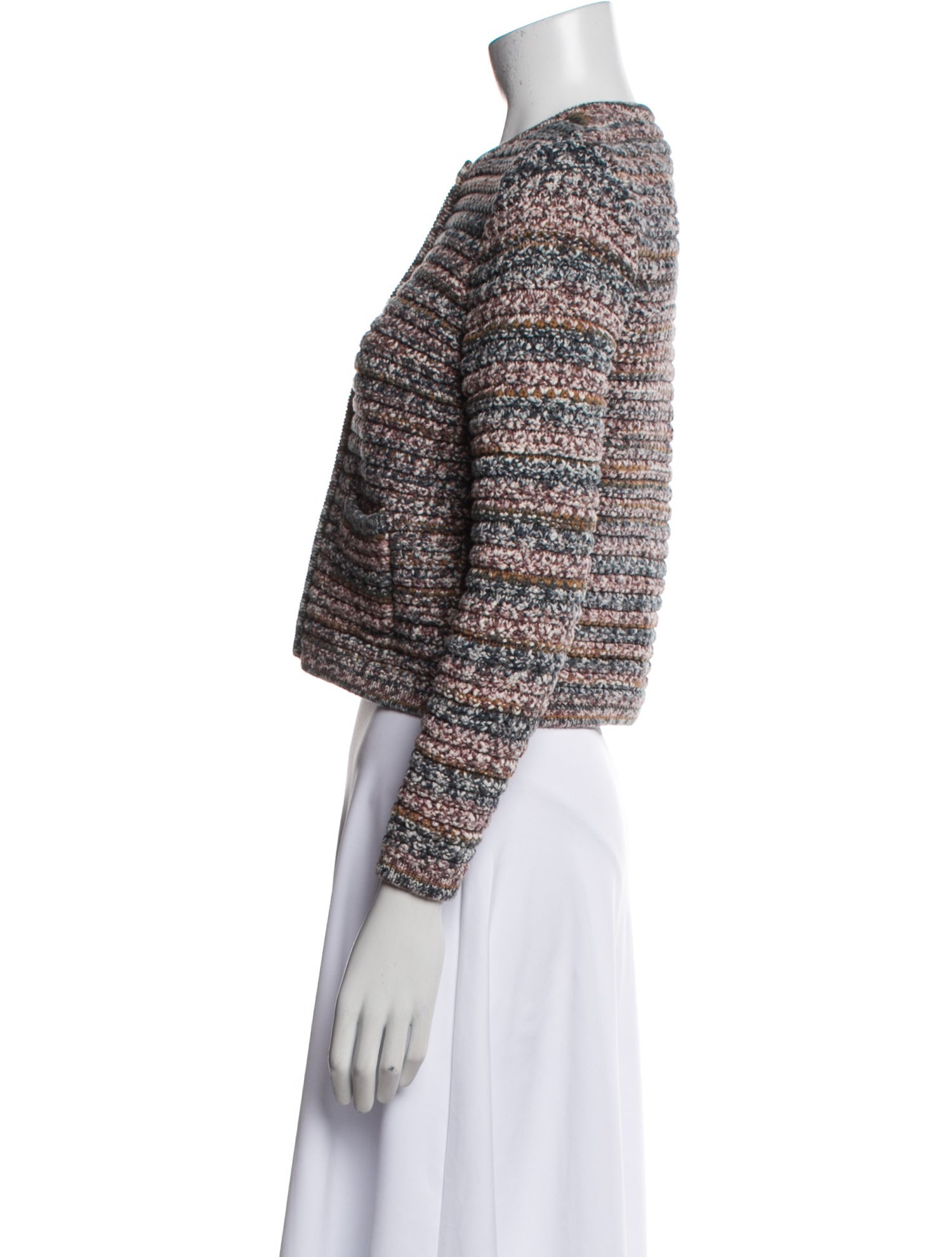 BA&SH Tweed Pattern Evening Jacket