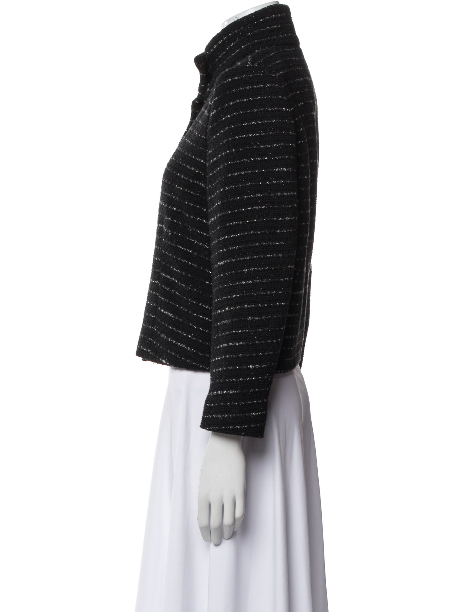 BA&SH Tweed Pattern Evening Jacket