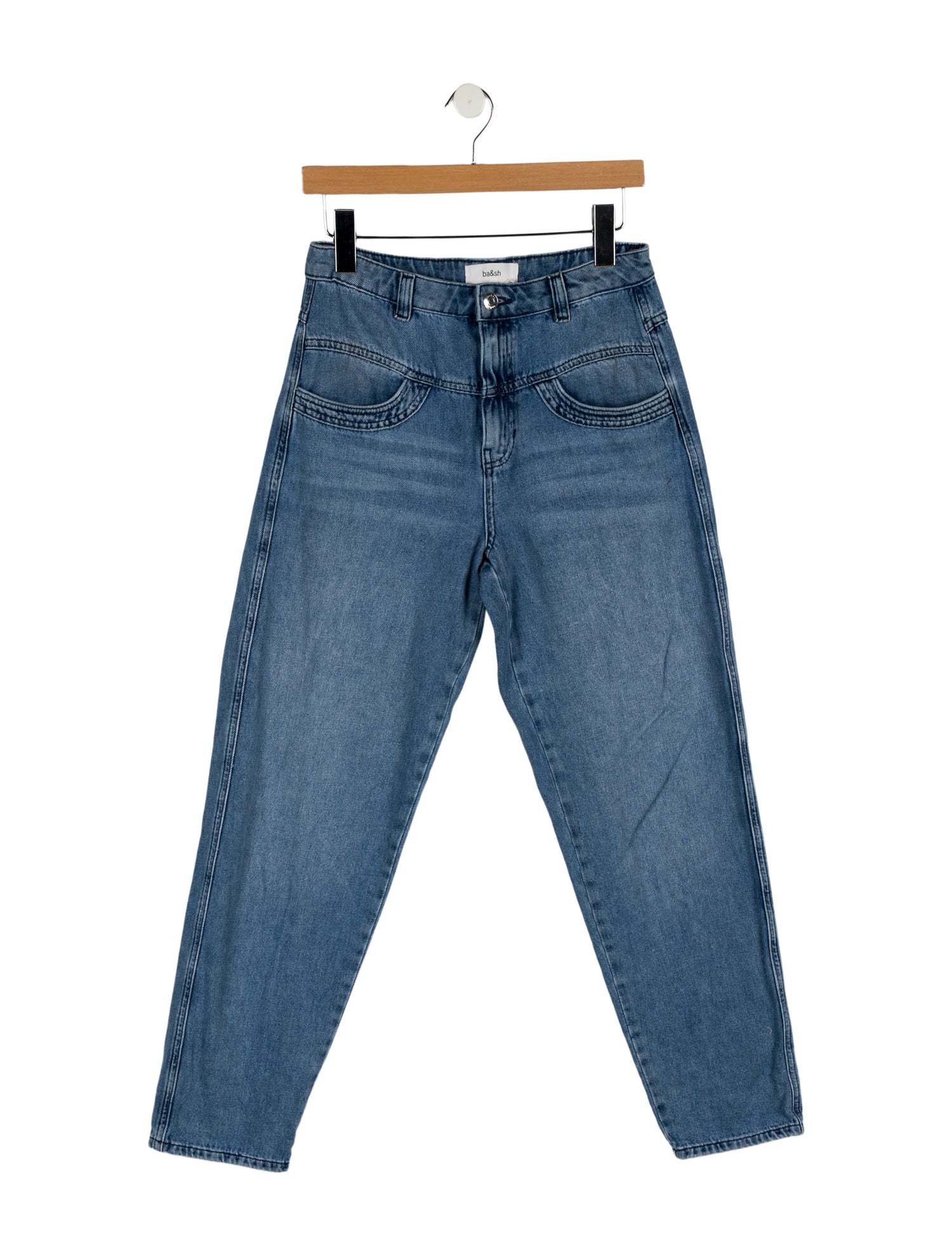 BA&SH Mid-Rise Straight Leg Jeans