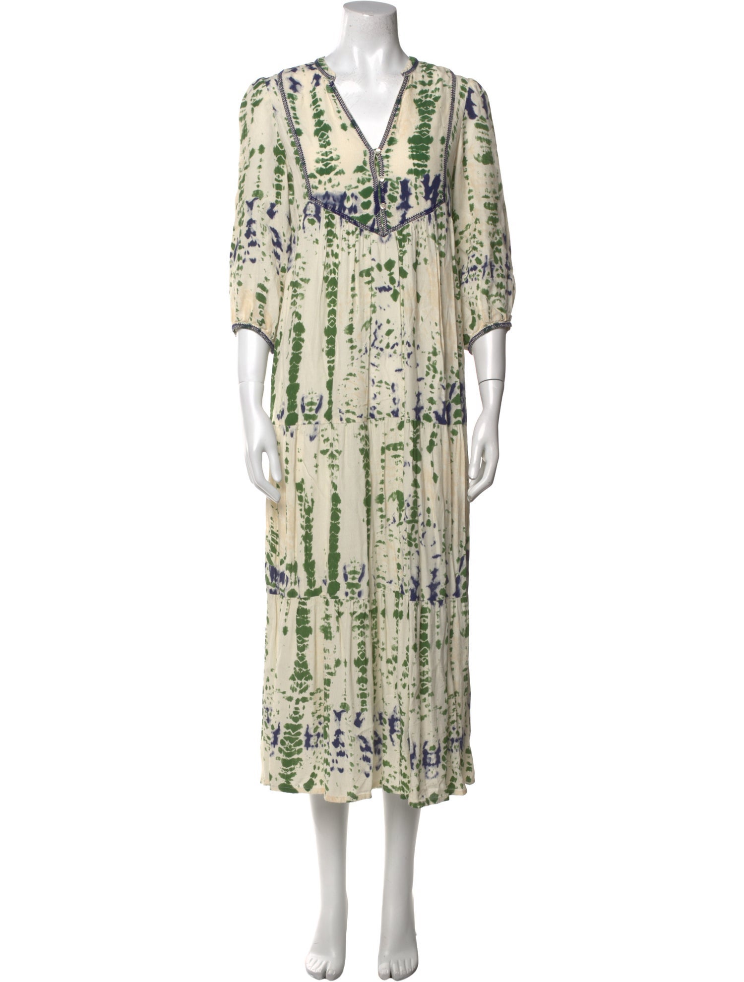 BA&SH Printed Long Dress
