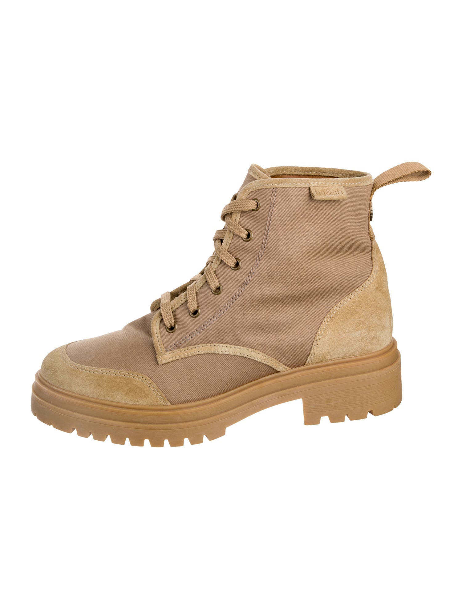 BA&SH Suede Combat Boots