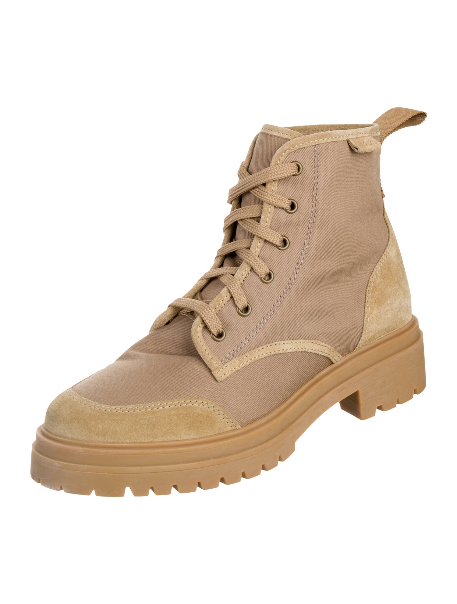 BA&SH Suede Combat Boots