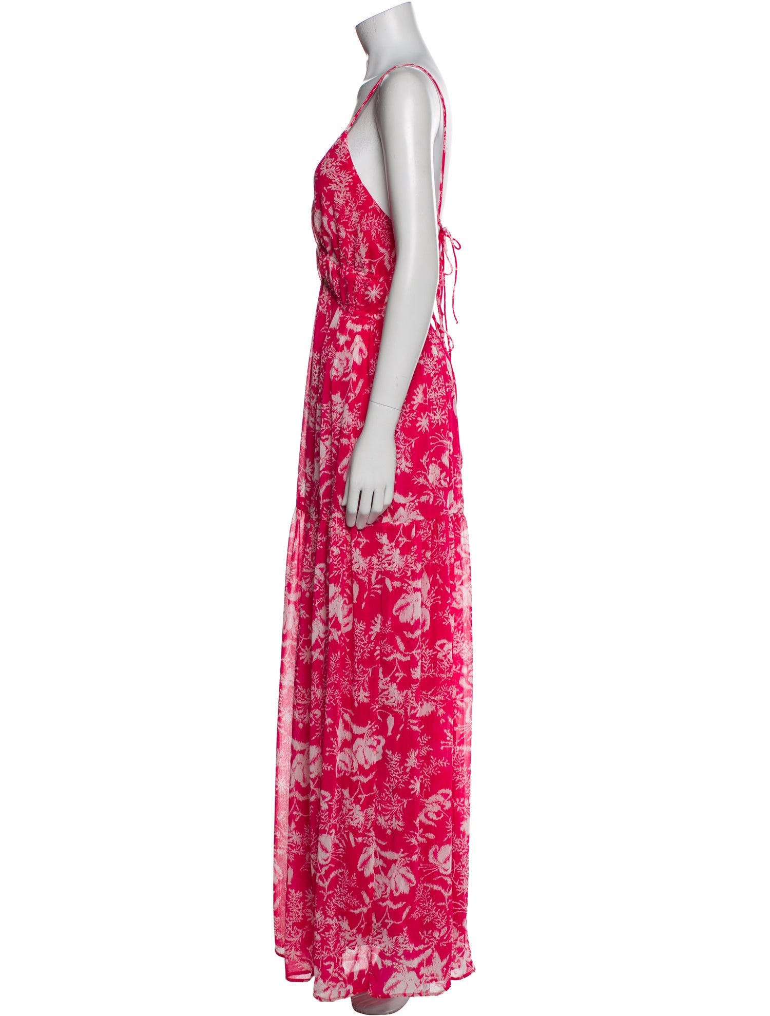 BA&SH Floral Print Long Dress