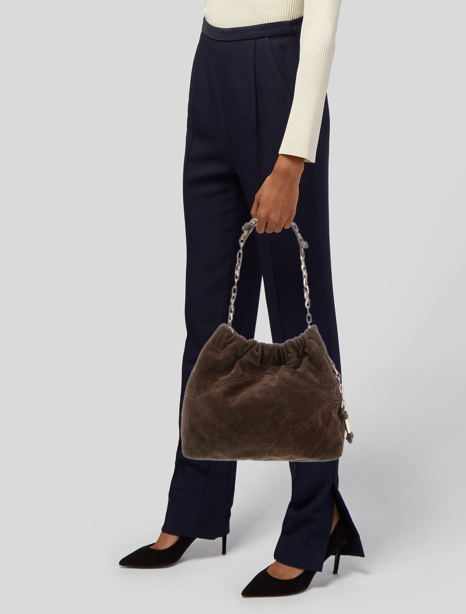 BA&SH Suede Shoulder Bag