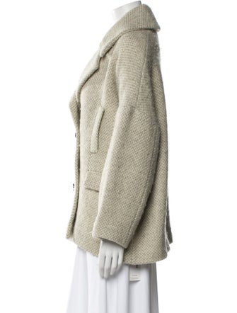 BA&SH Virgin Wool Tweed Pattern Coat