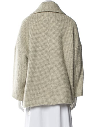 BA&SH Virgin Wool Tweed Pattern Coat