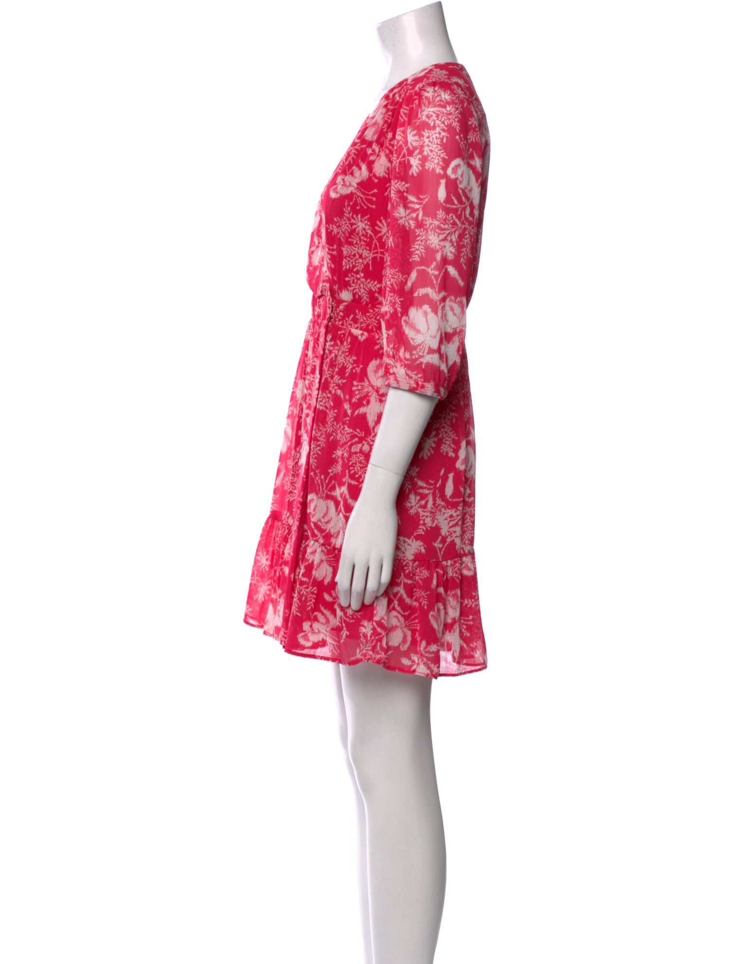 BA&SH Floral Print Mini Dress