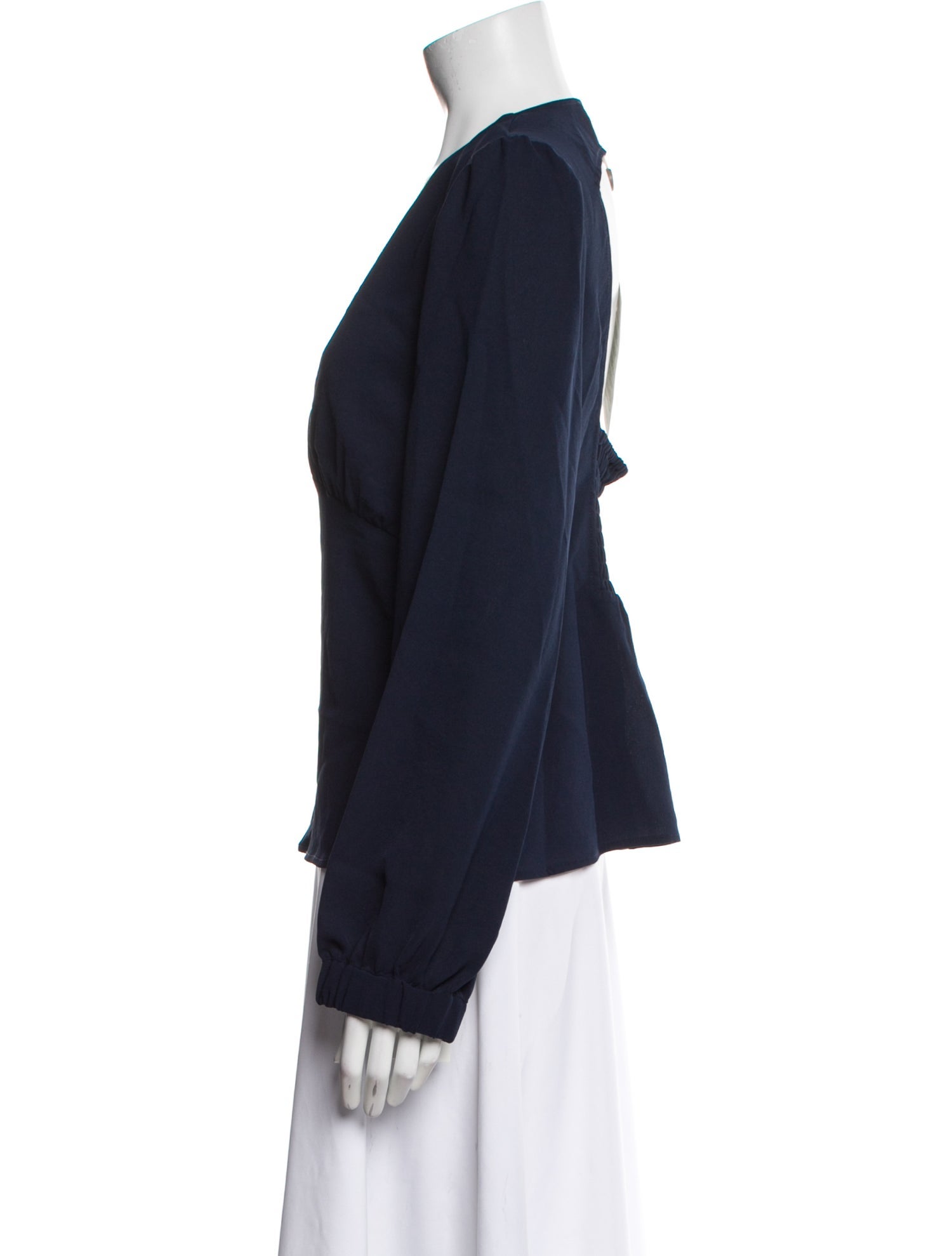 BA&SH V-Neck Long Sleeve Blouse w/ Tags