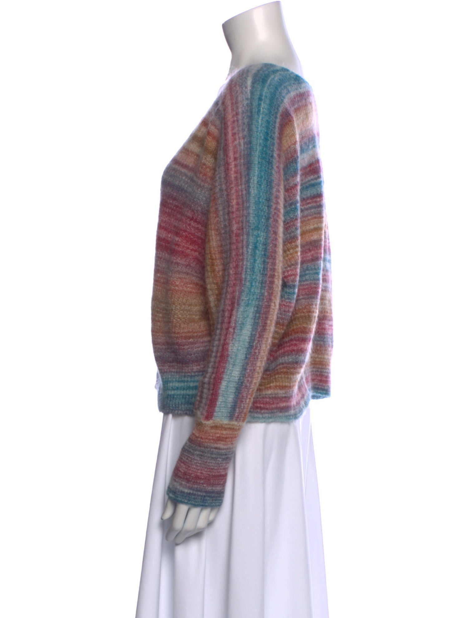 BA&SH Striped V-Neck Sweater