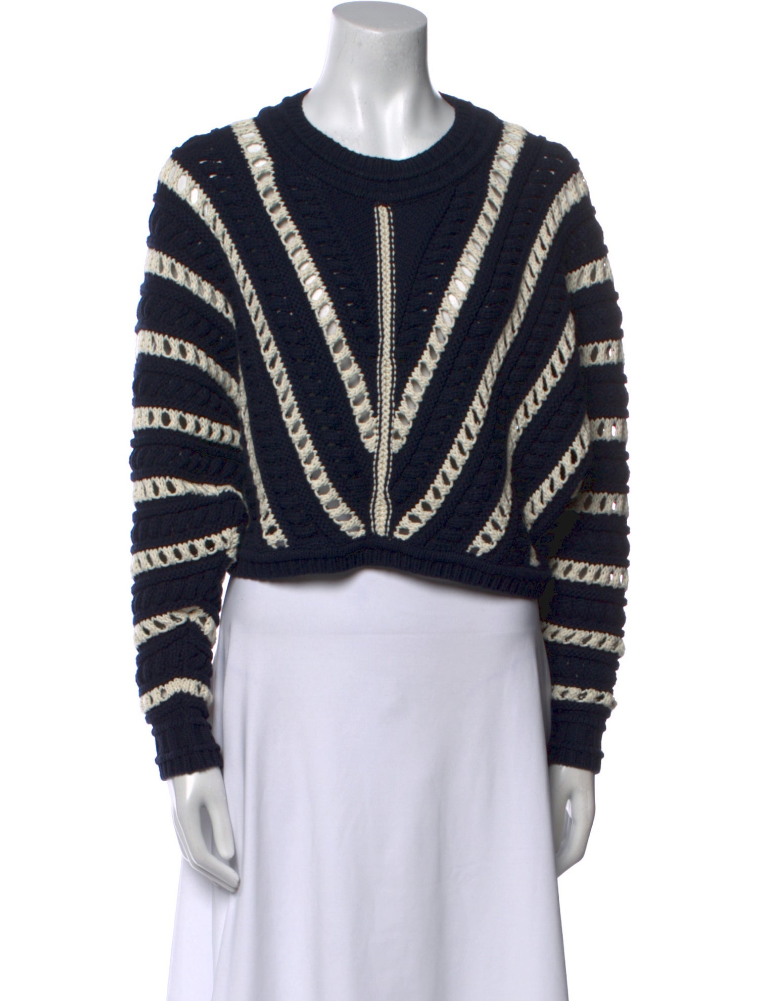 BA&SH Striped Crew Neck Sweater