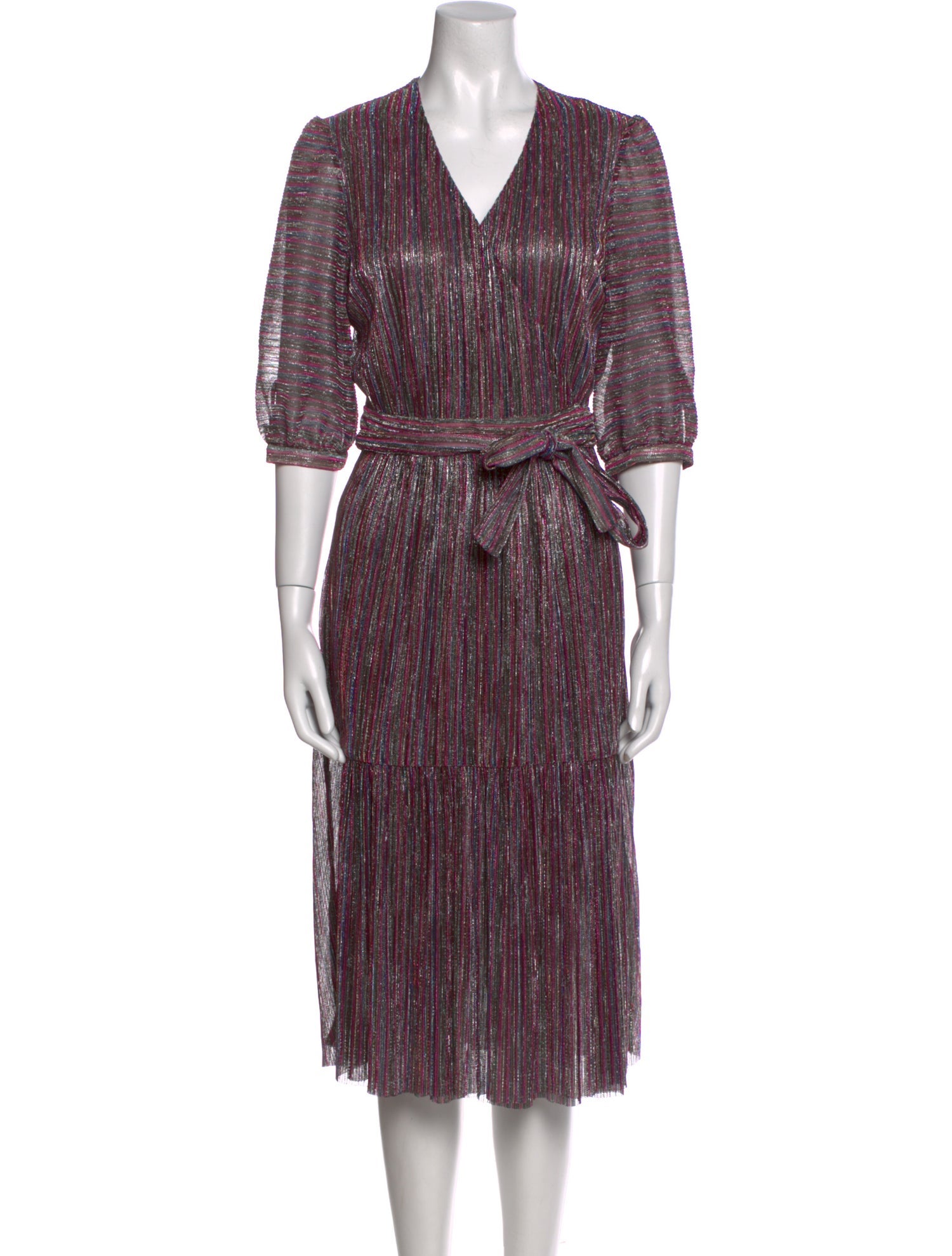 BA&SH Printed Midi Length Dress