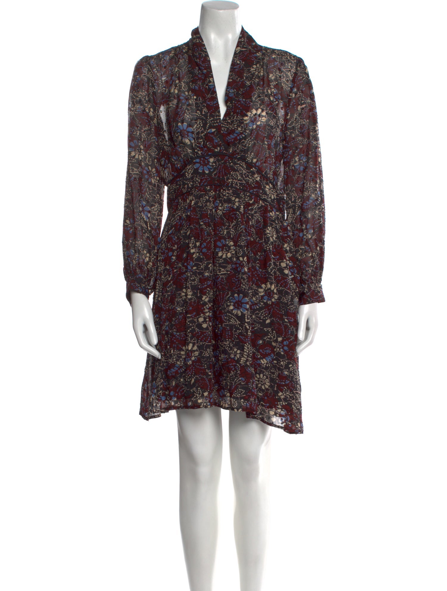 BA&SH Floral Print Mini Dress