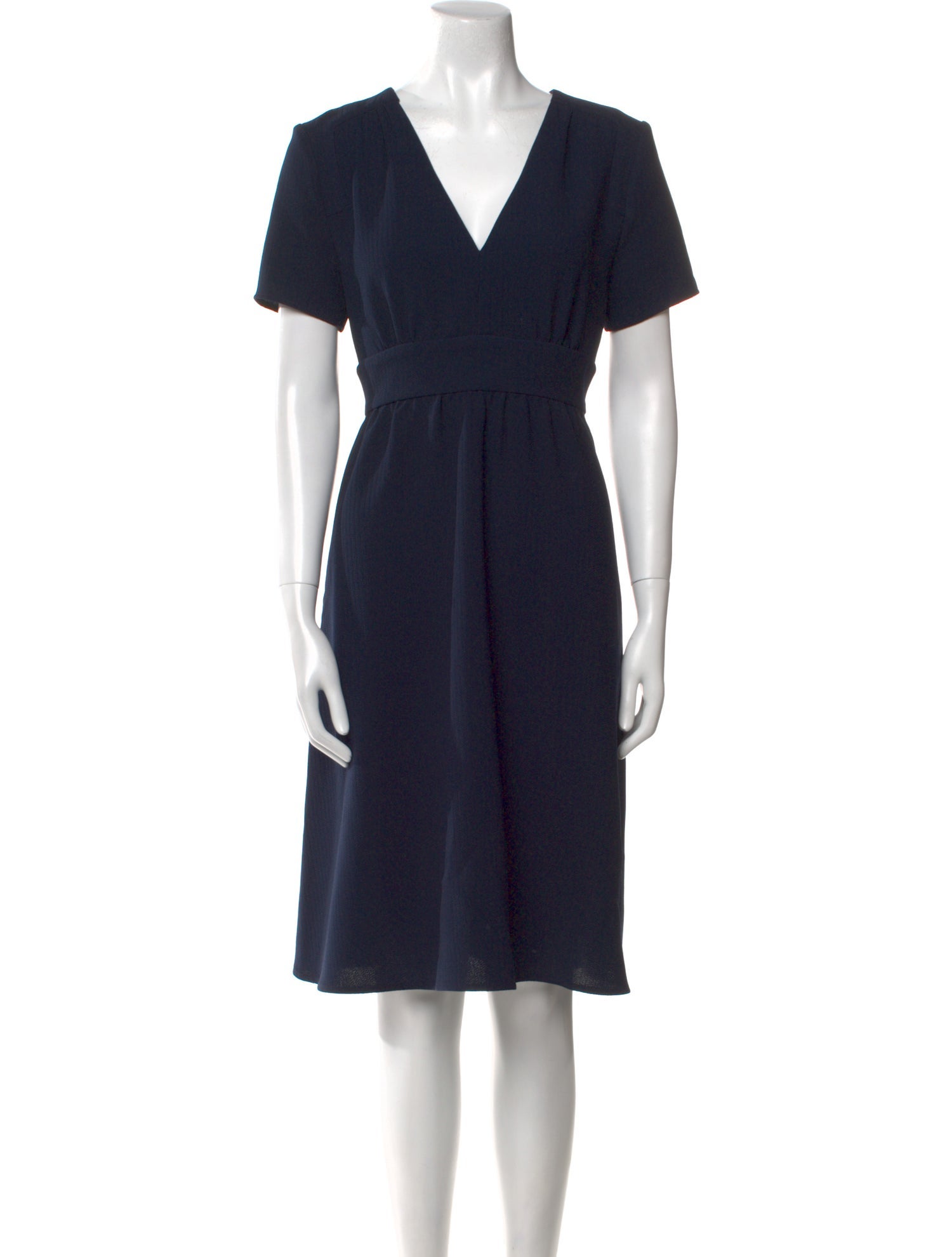 BA&SH V-Neck Knee-Length Dress