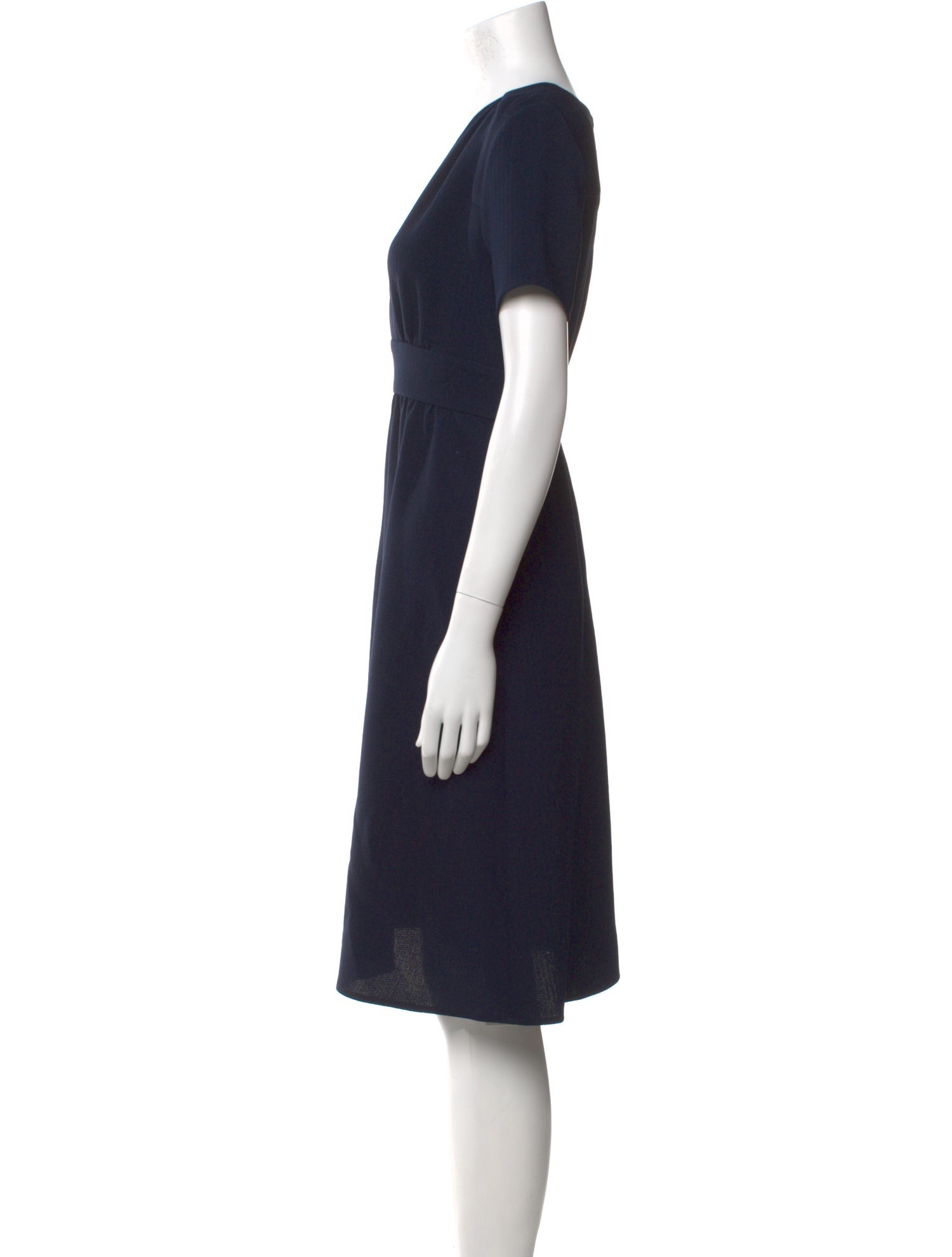 BA&SH V-Neck Knee-Length Dress