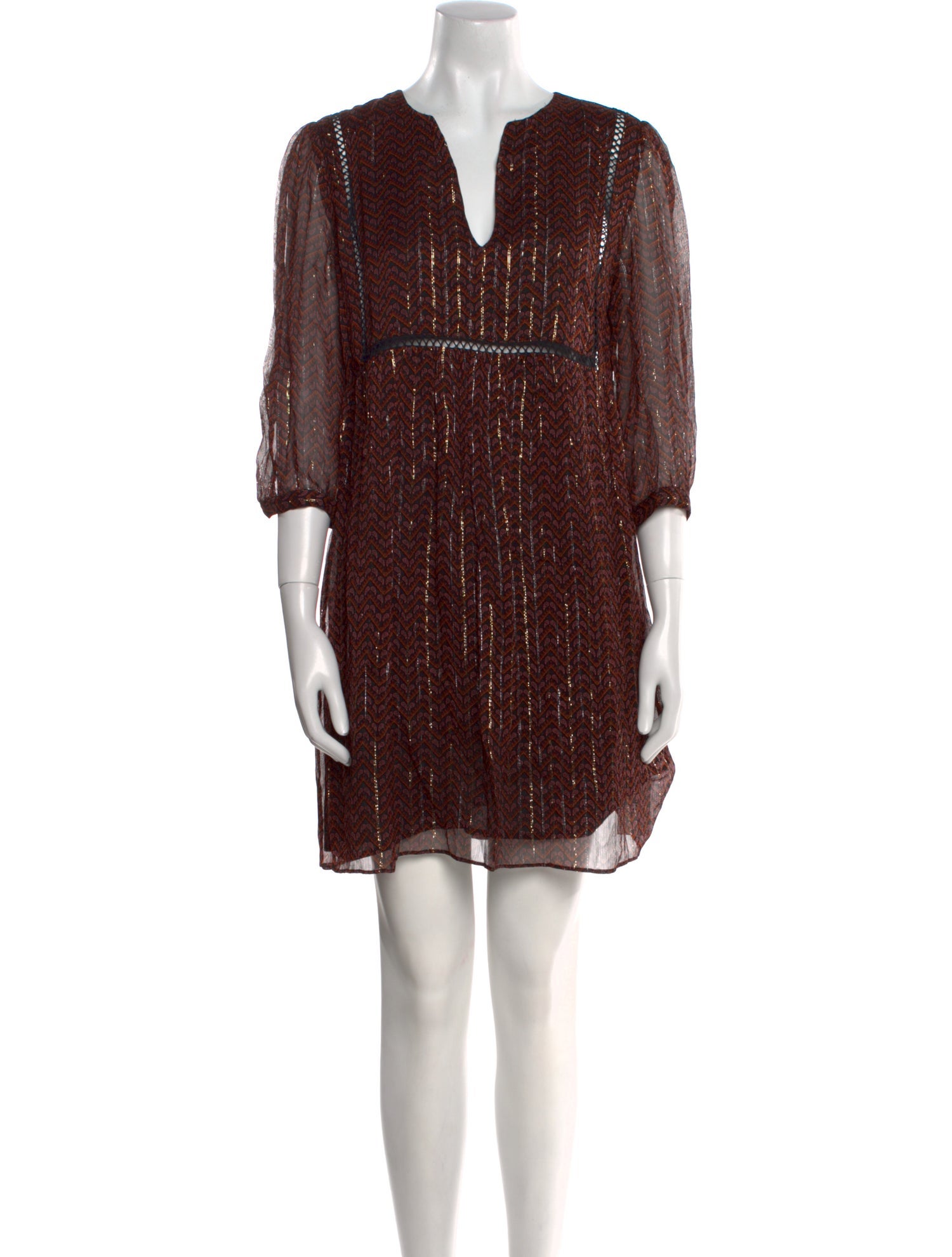 BA&SH Printed Mini Dress