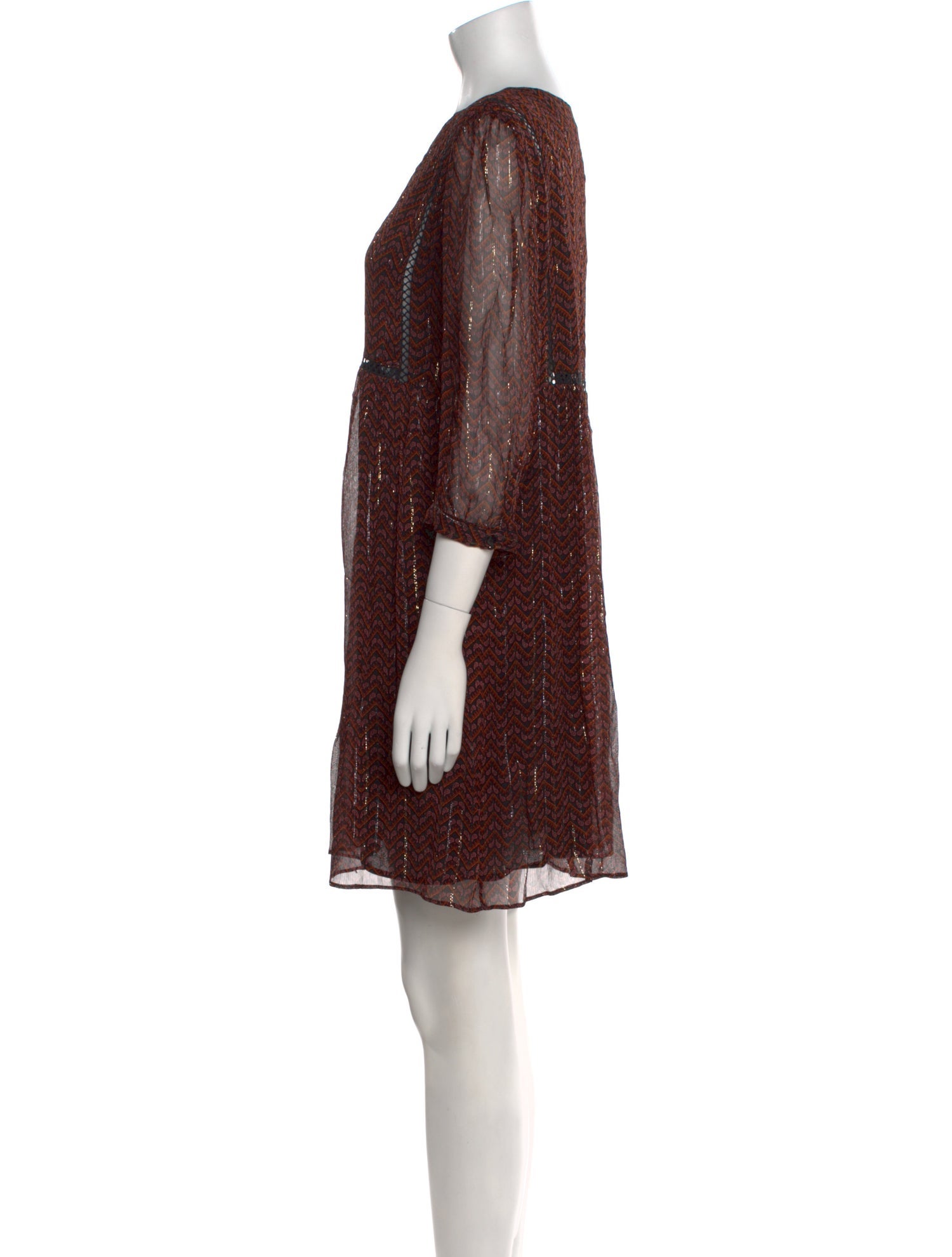 BA&SH Printed Mini Dress