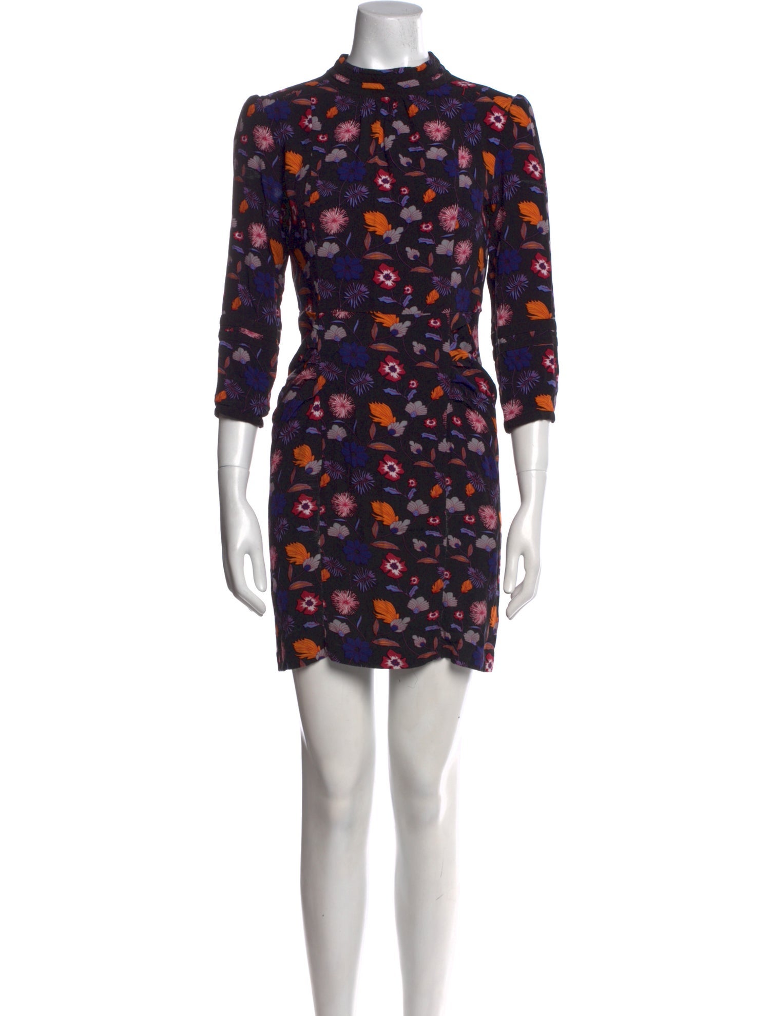 BA&SH Floral Print Mini Dress