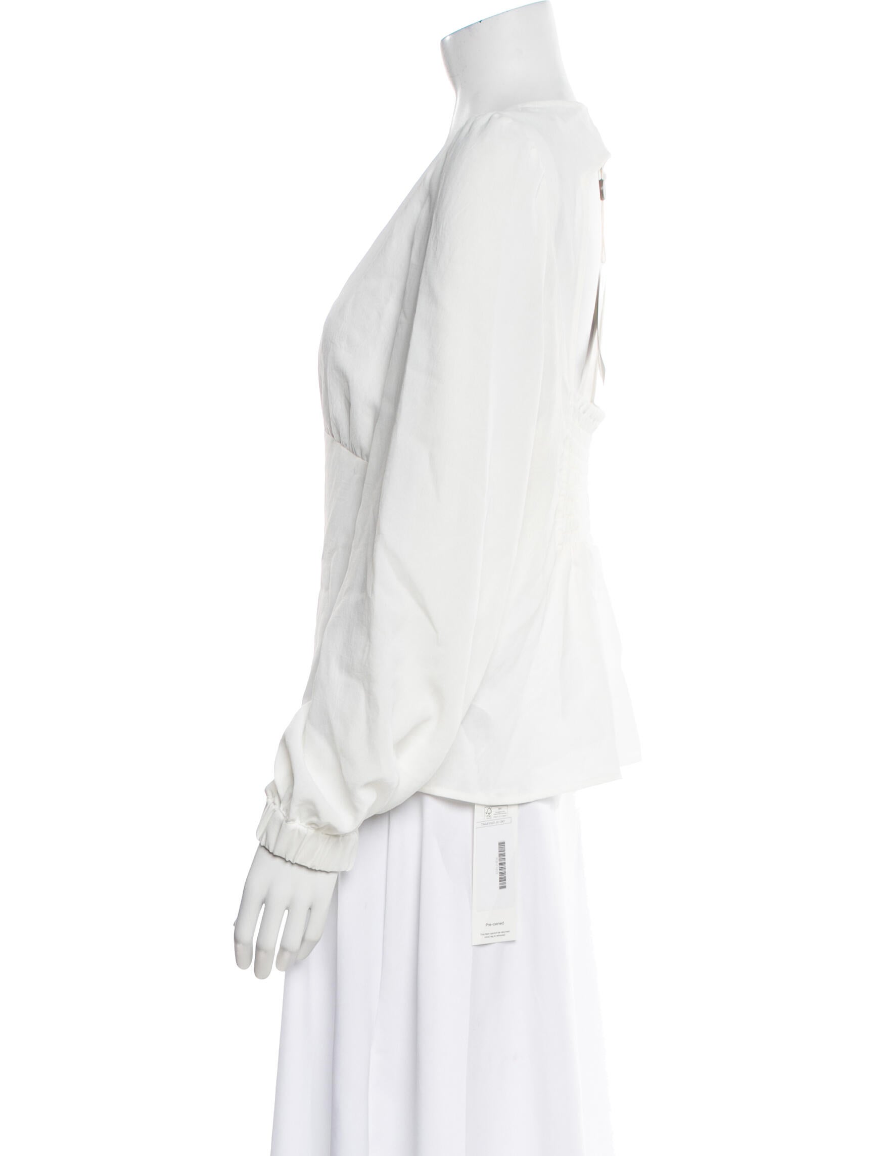 BA&SH V-Neck Long Sleeve Blouse