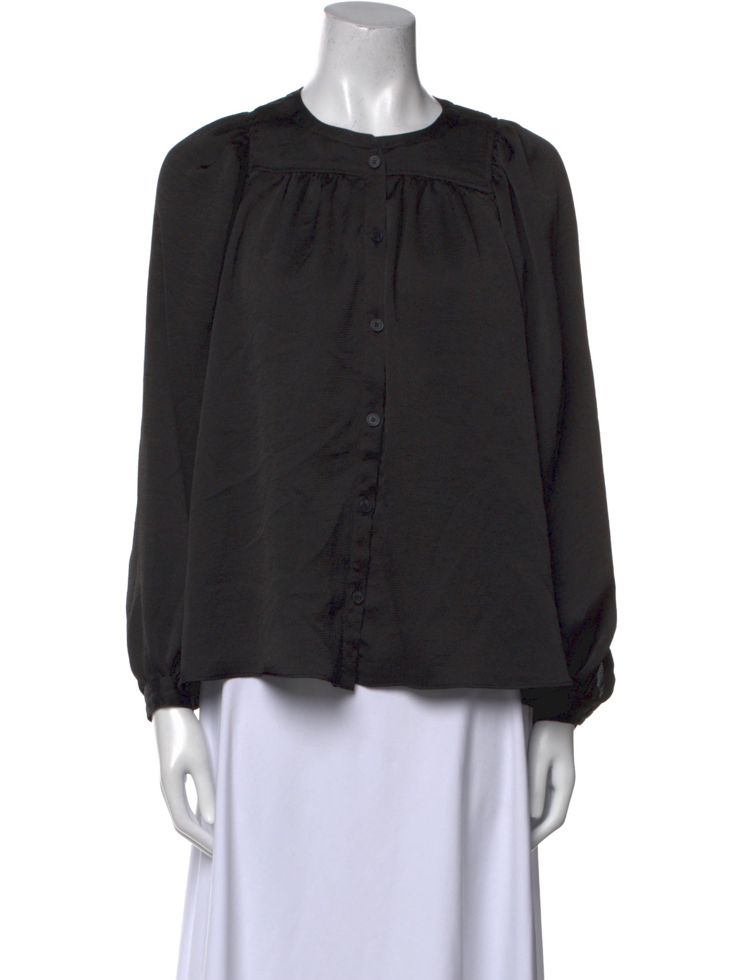 BA&SH Crew Neck Three-Quarter Sleeve Blouse
