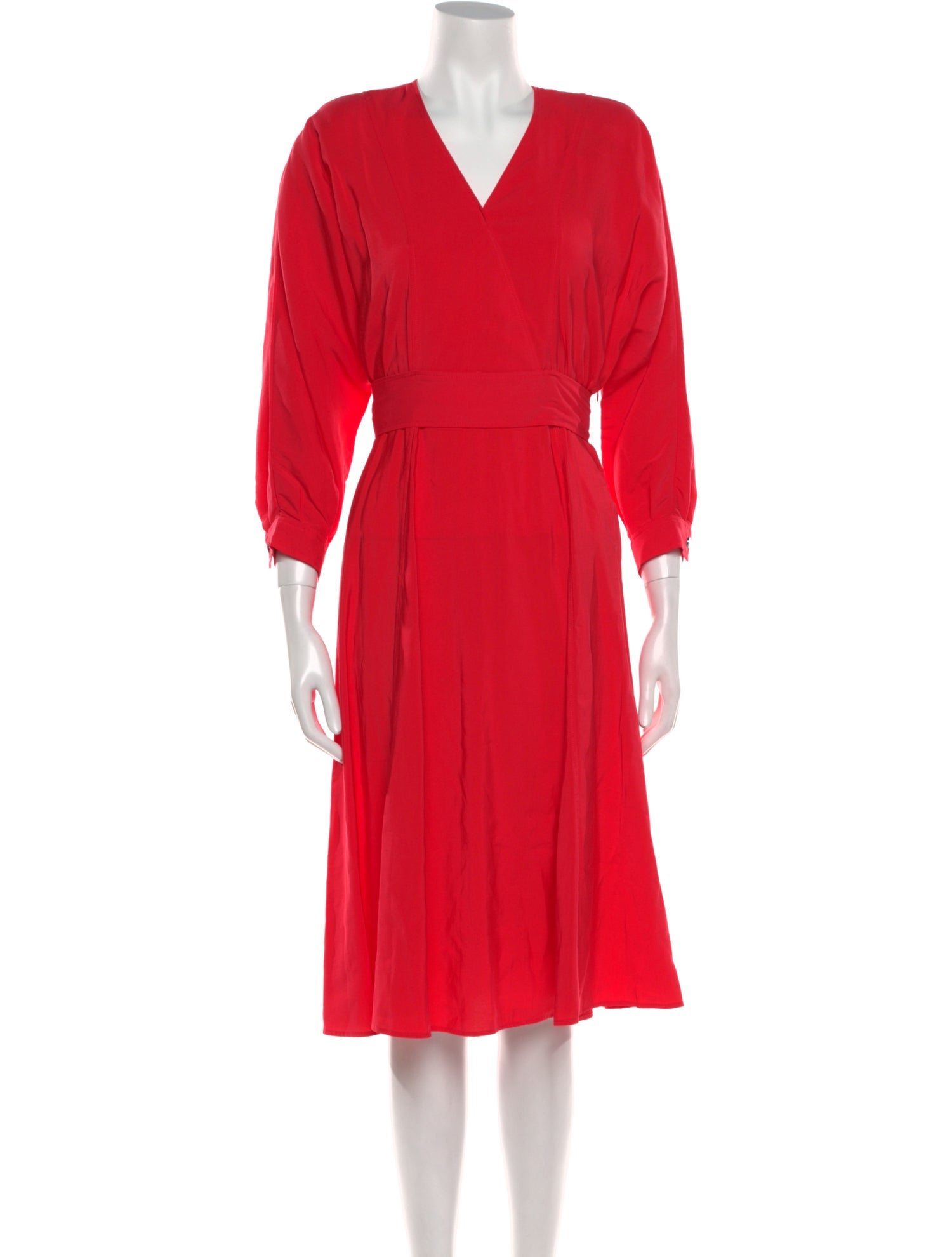 BA&SH V-Neck Midi Length Dress