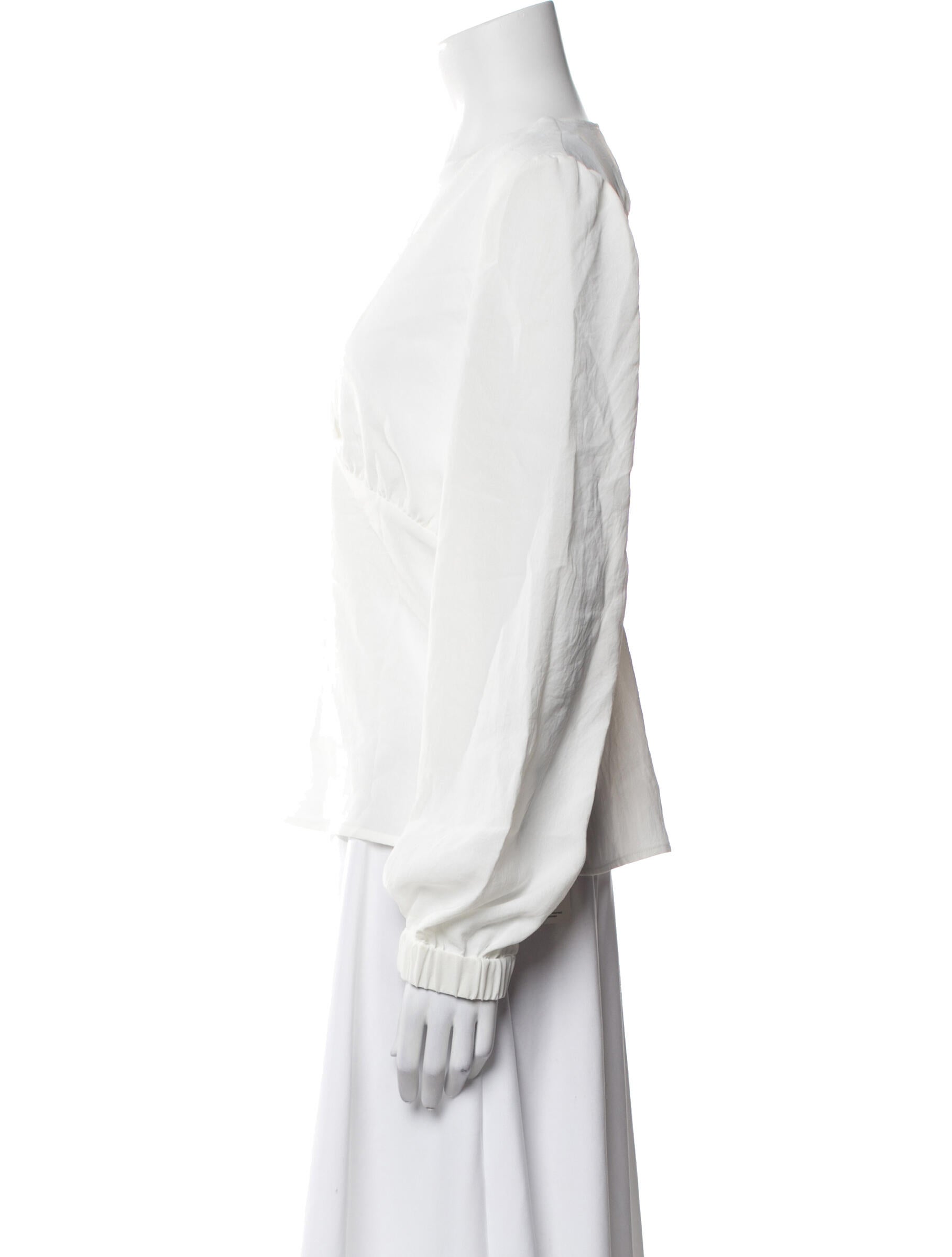 BA&SH V-Neck Long Sleeve Blouse w/ Tags