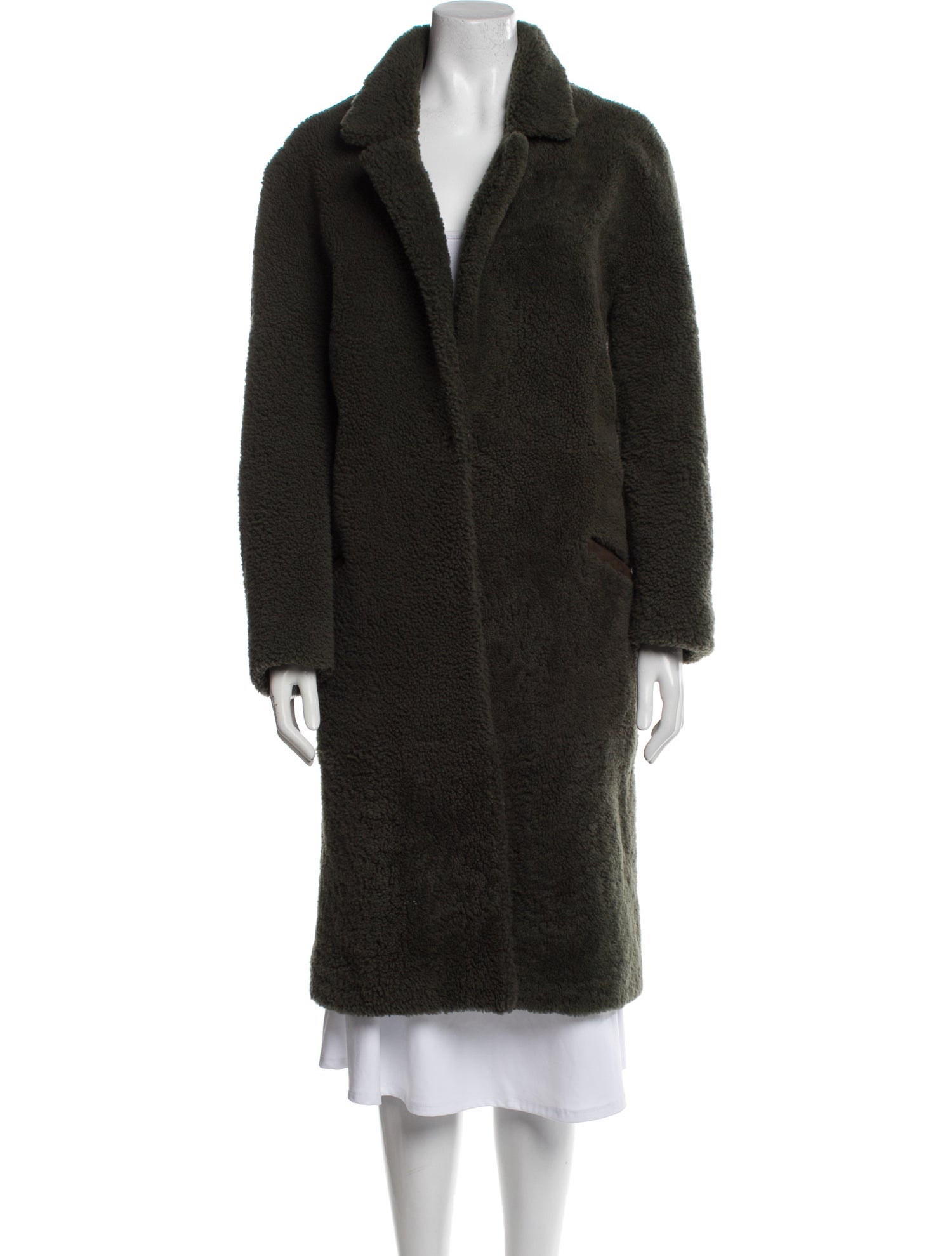 BA&SH Wool Faux Fur Coat