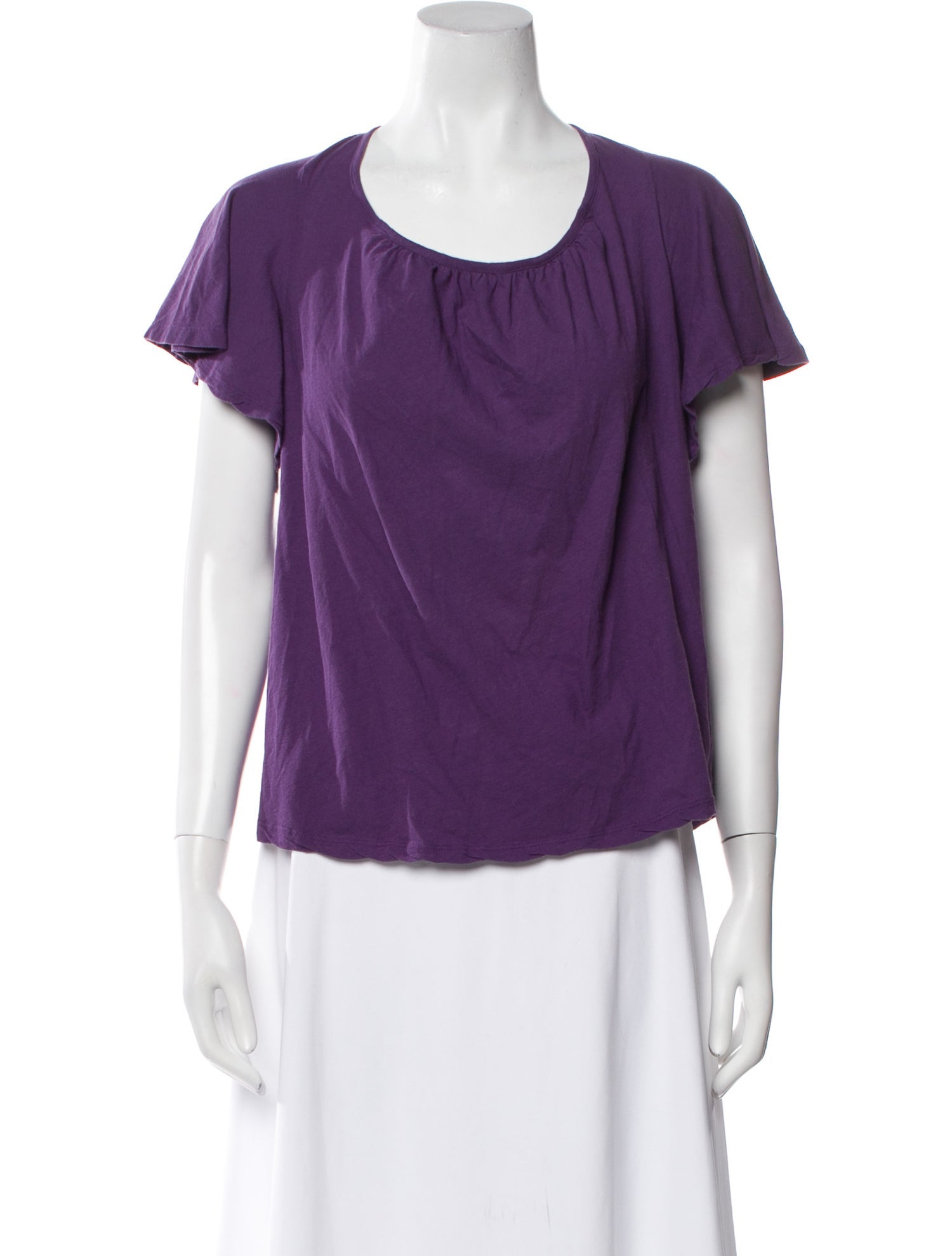 BA&SH Scoop Neck Short Sleeve Blouse w/ Tags