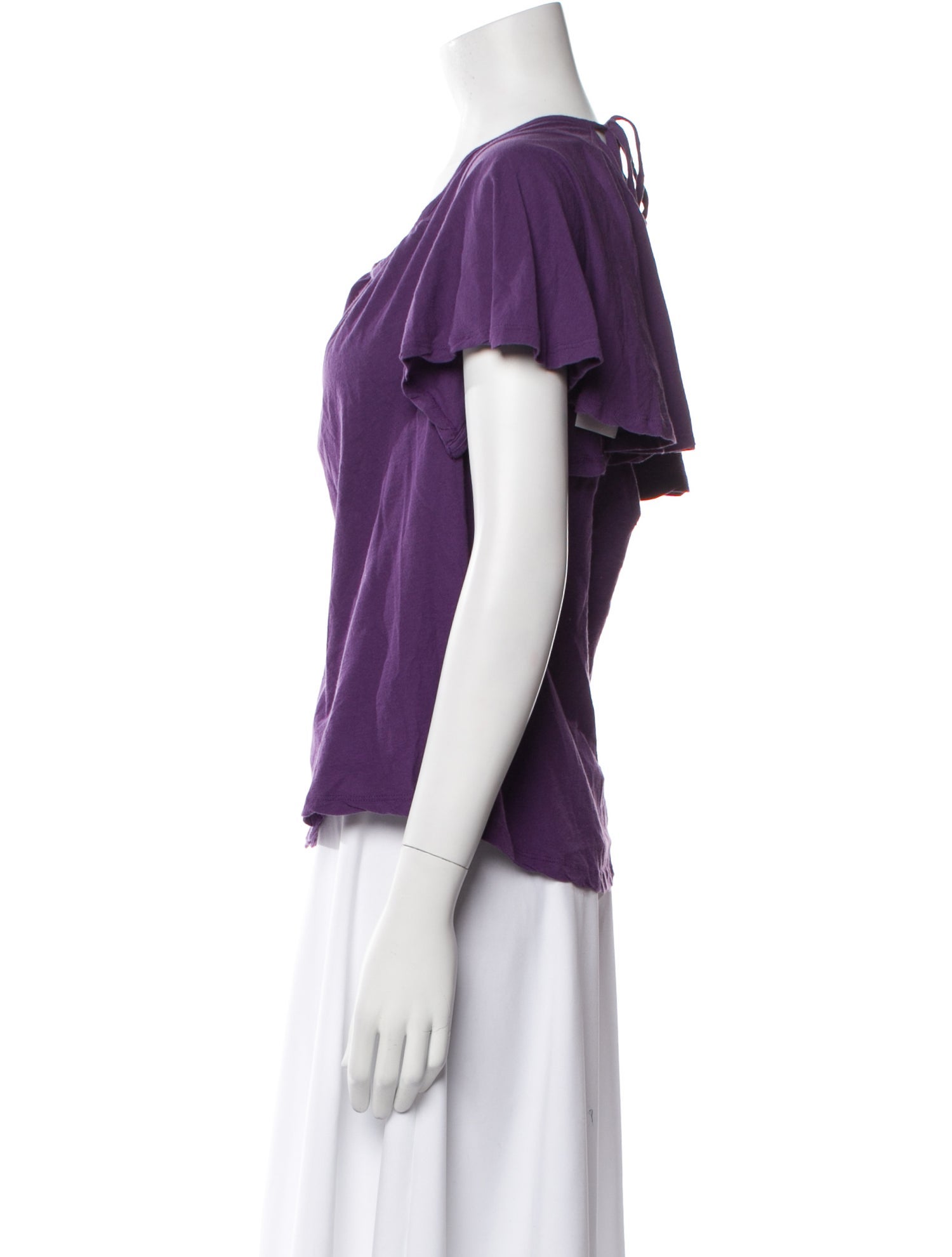 BA&SH Scoop Neck Short Sleeve Blouse w/ Tags